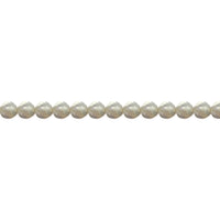 8mm White Tibetan Striped Agate - Faceted