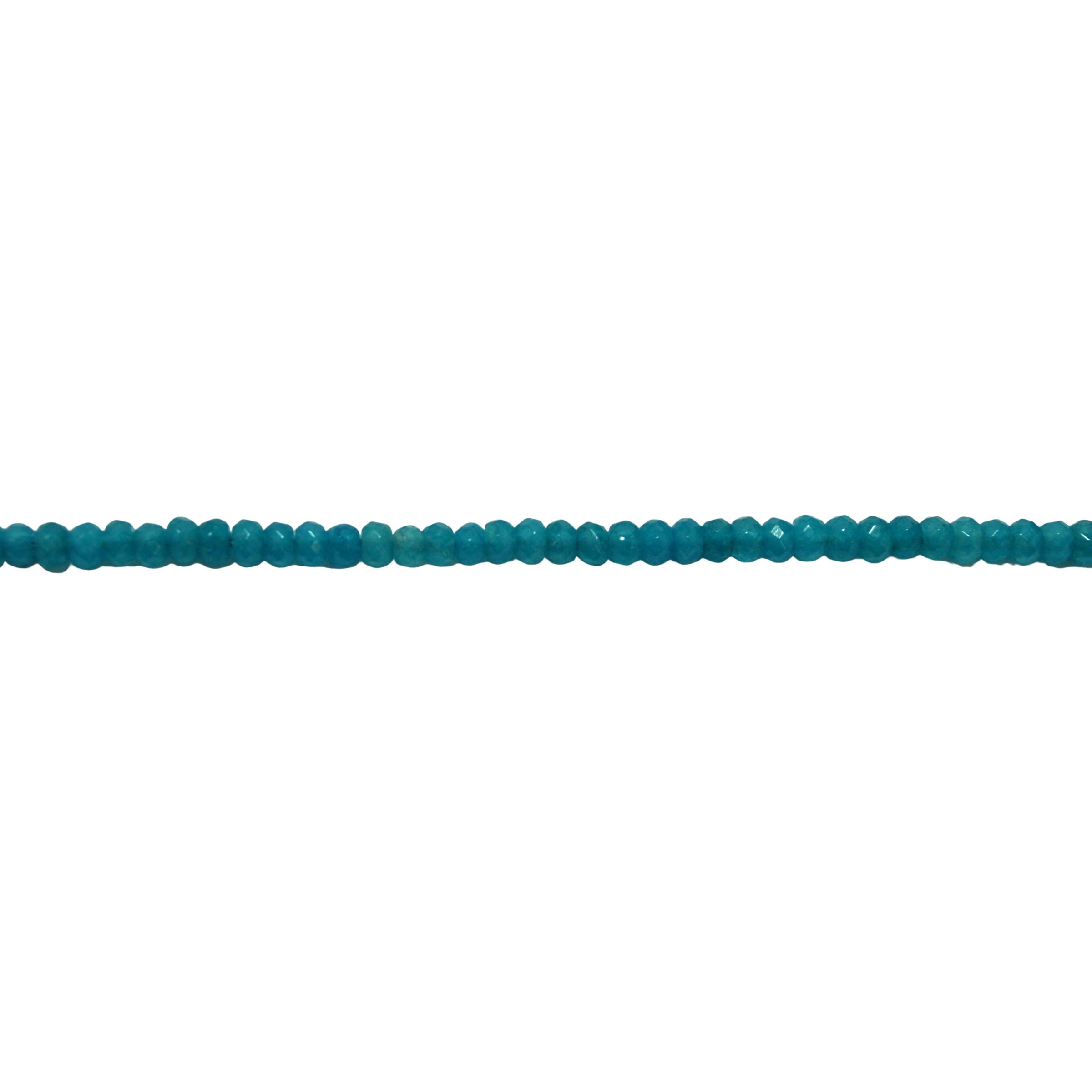 2x4mm Blue Jade  - Faceted Rondelle
