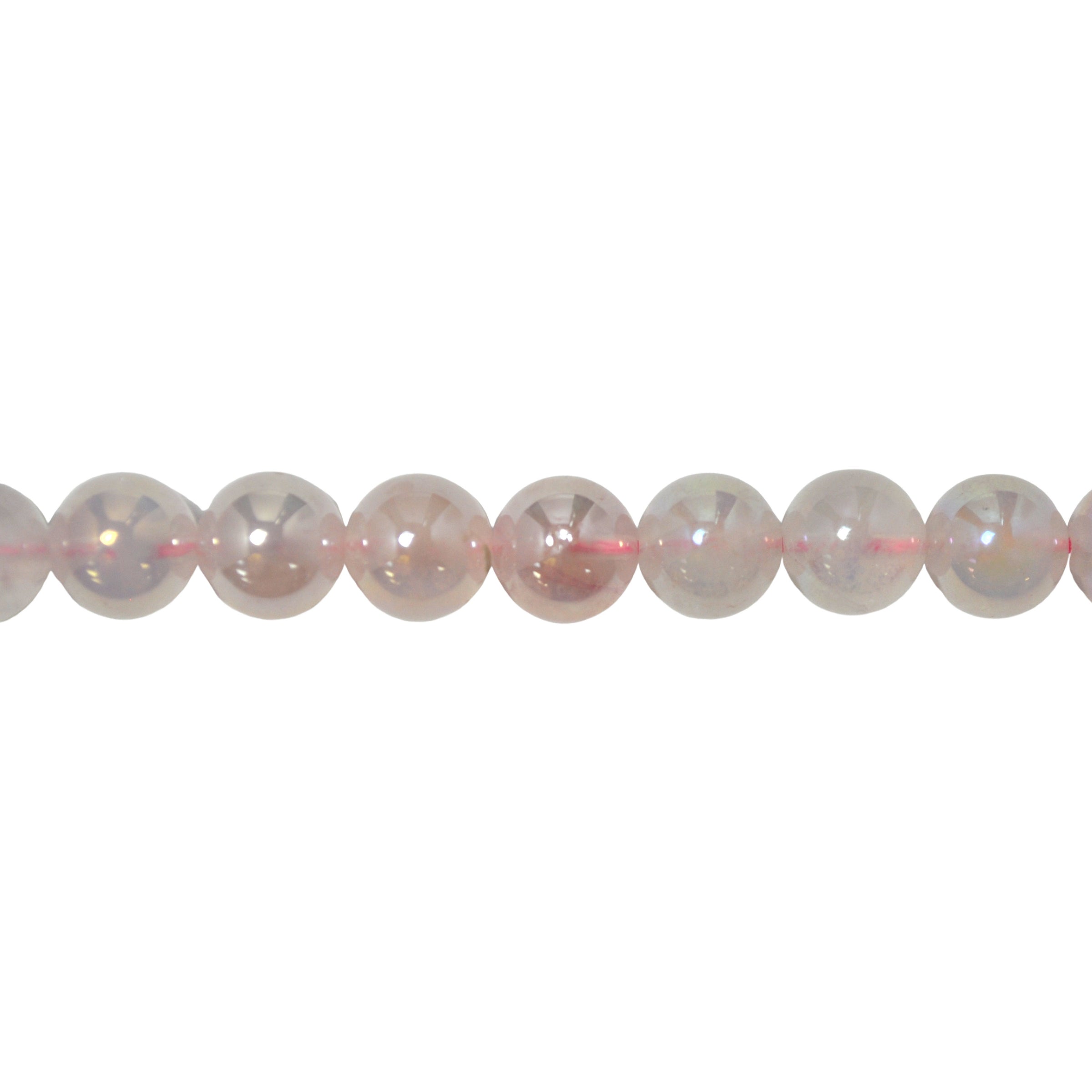 10mm Rose Quartz Plated - Round