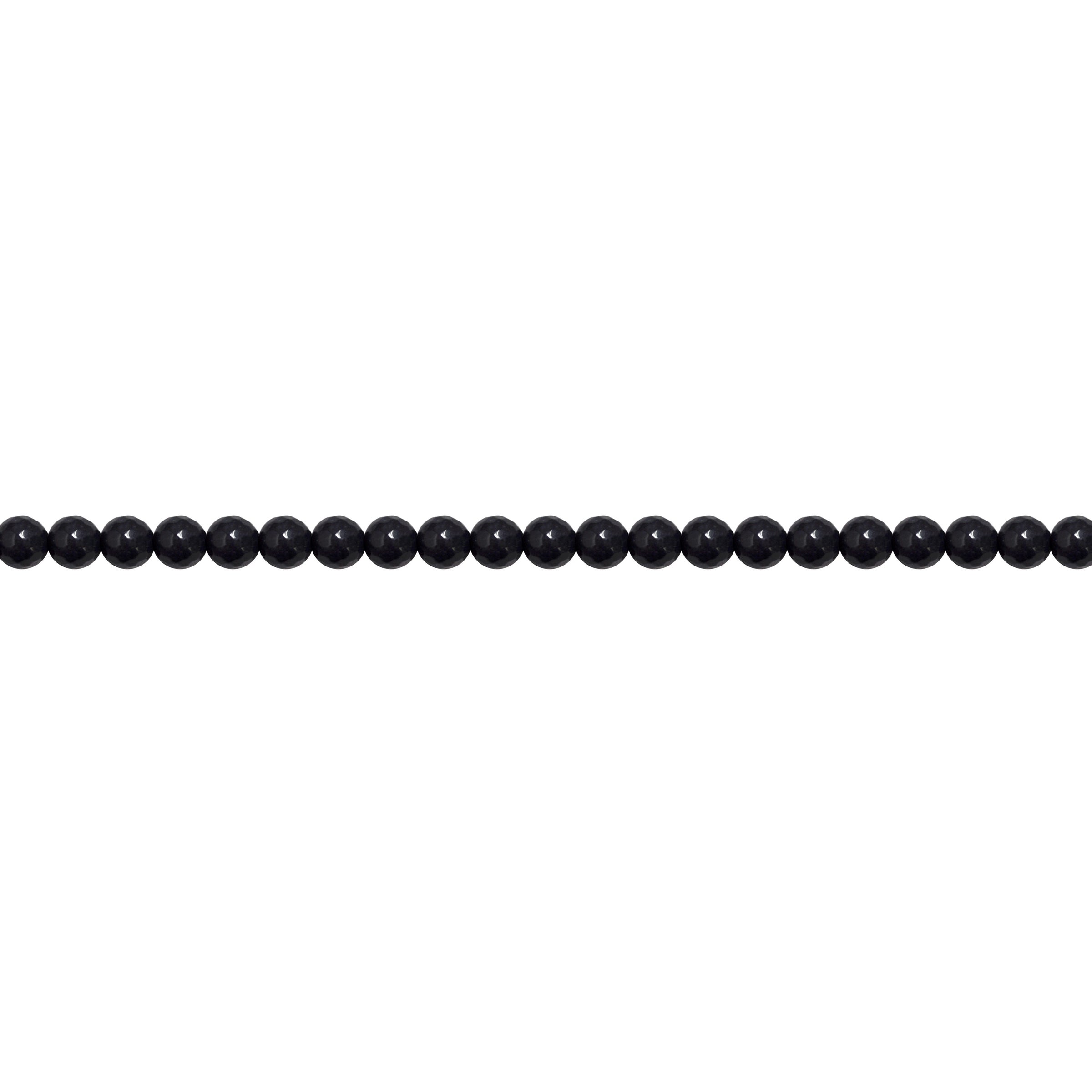 6mm Navy Blue Jade- Faceted