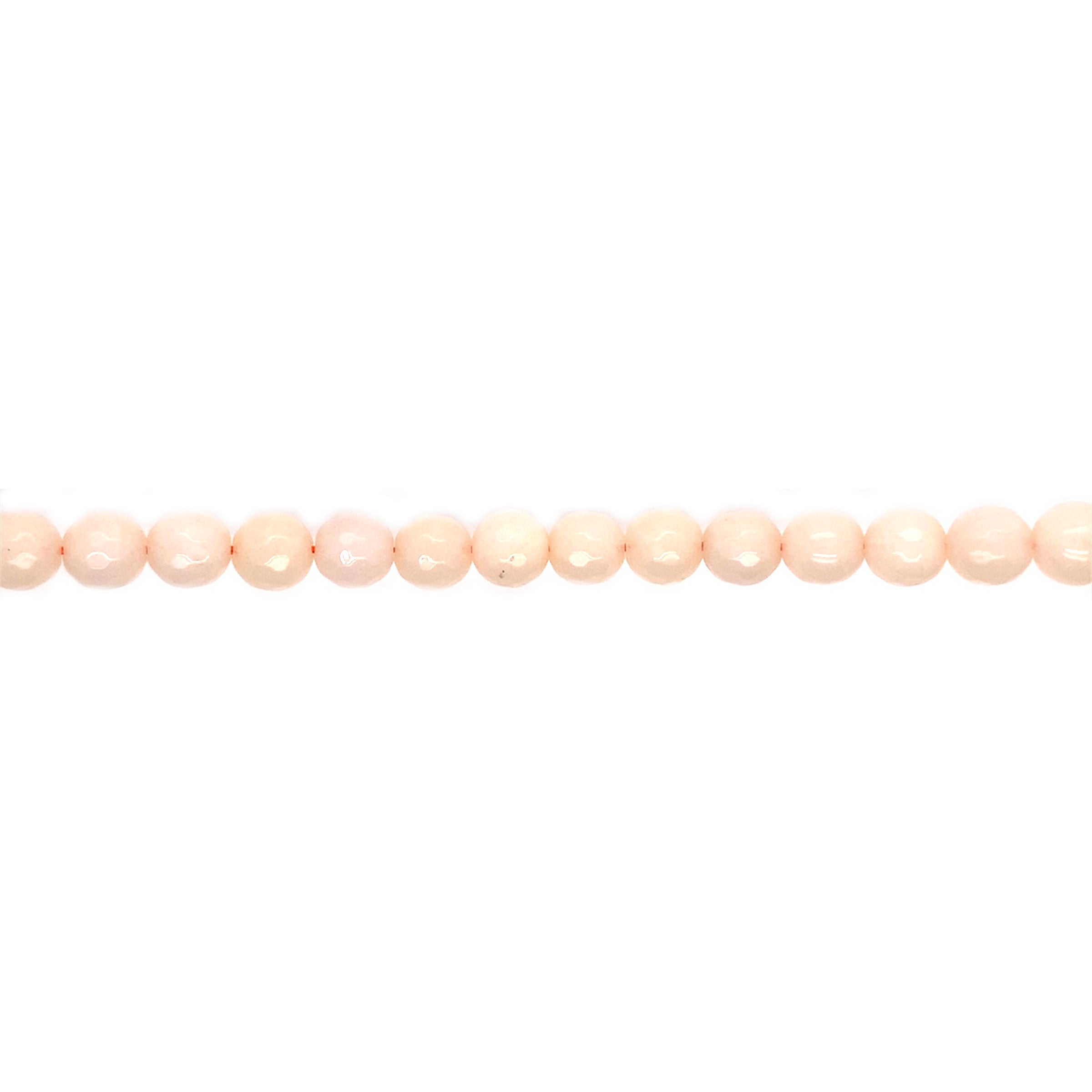 8mm Peach Jade - Faceted