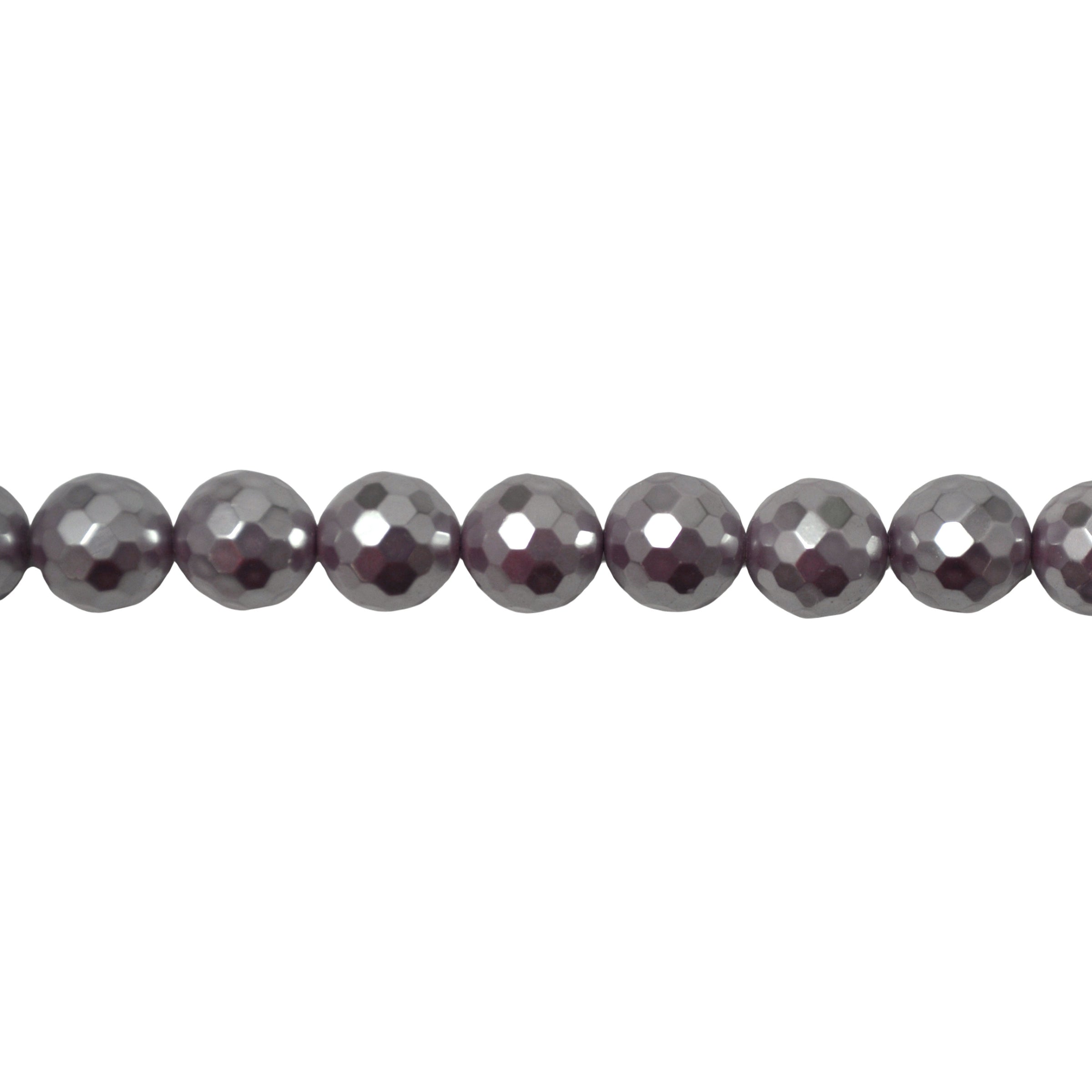 8mm Lavendar Shell Pearl- Faceted