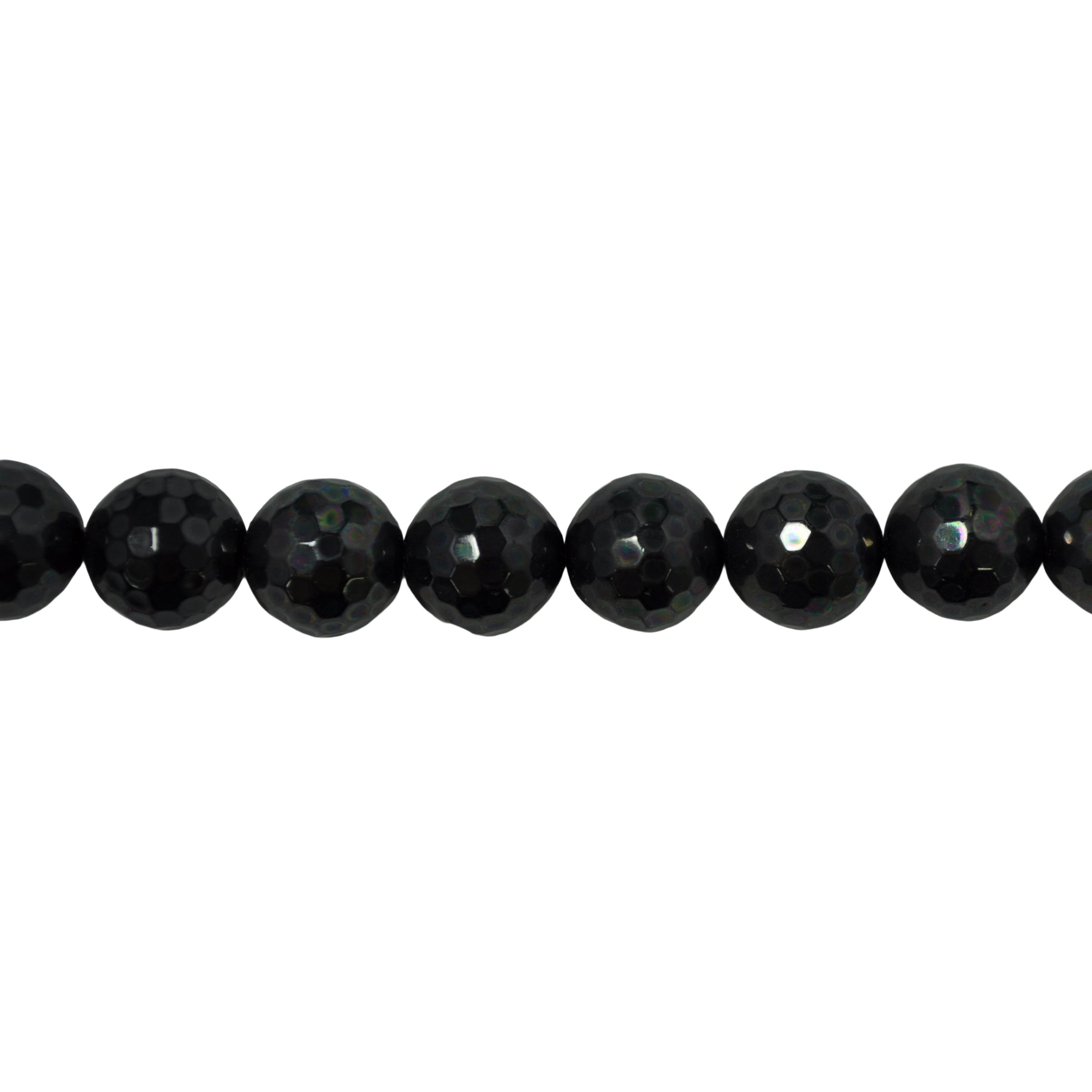 12mm Dark Grey Shell Pearl - Faceted