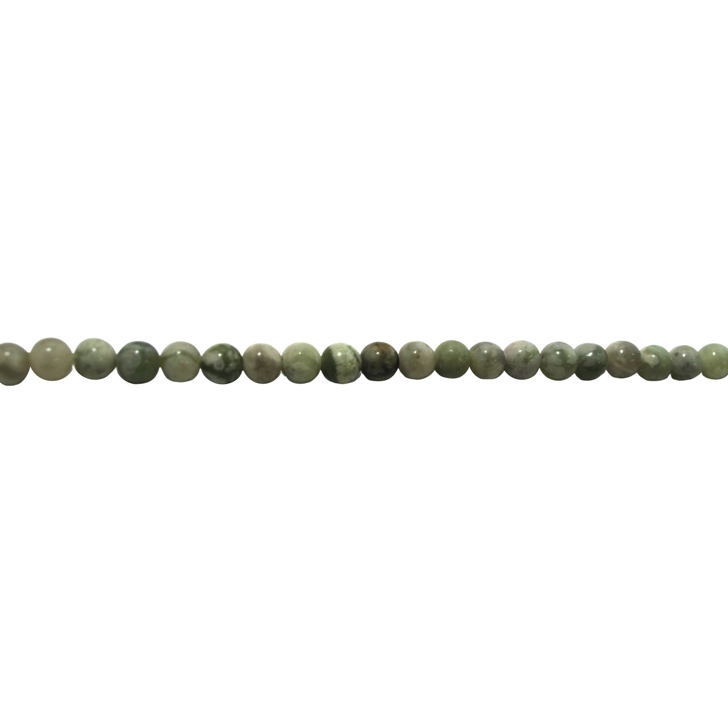 6mm Green Marble Agate - Round