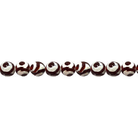 12mm Red Spot Tibetan Agate - Faceted