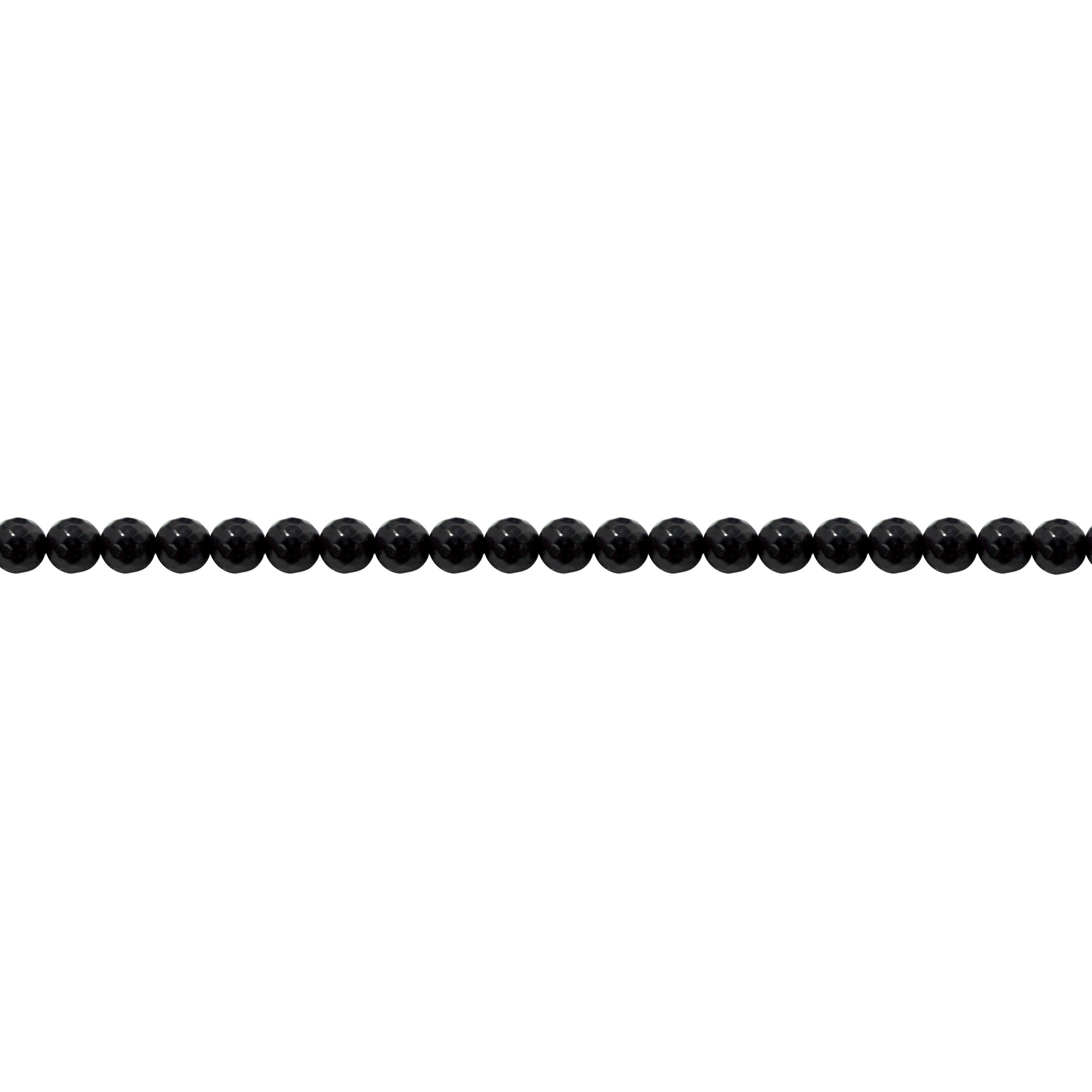 6mm Black Jade - Faceted