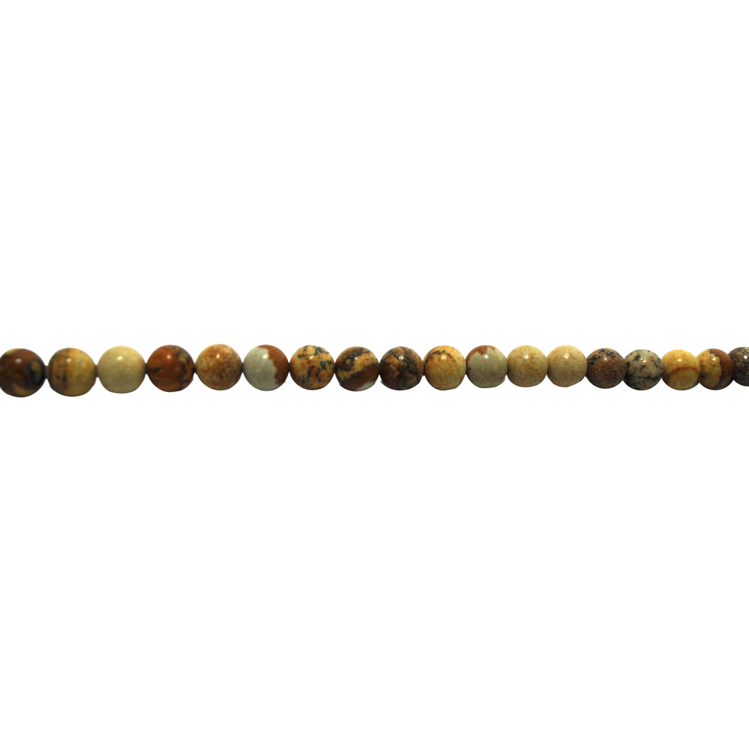 8mm Picture Jasper - Round