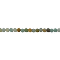 4mm Matte Amazonite - Round