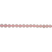 8mm Frosted Rose Quartz - Round