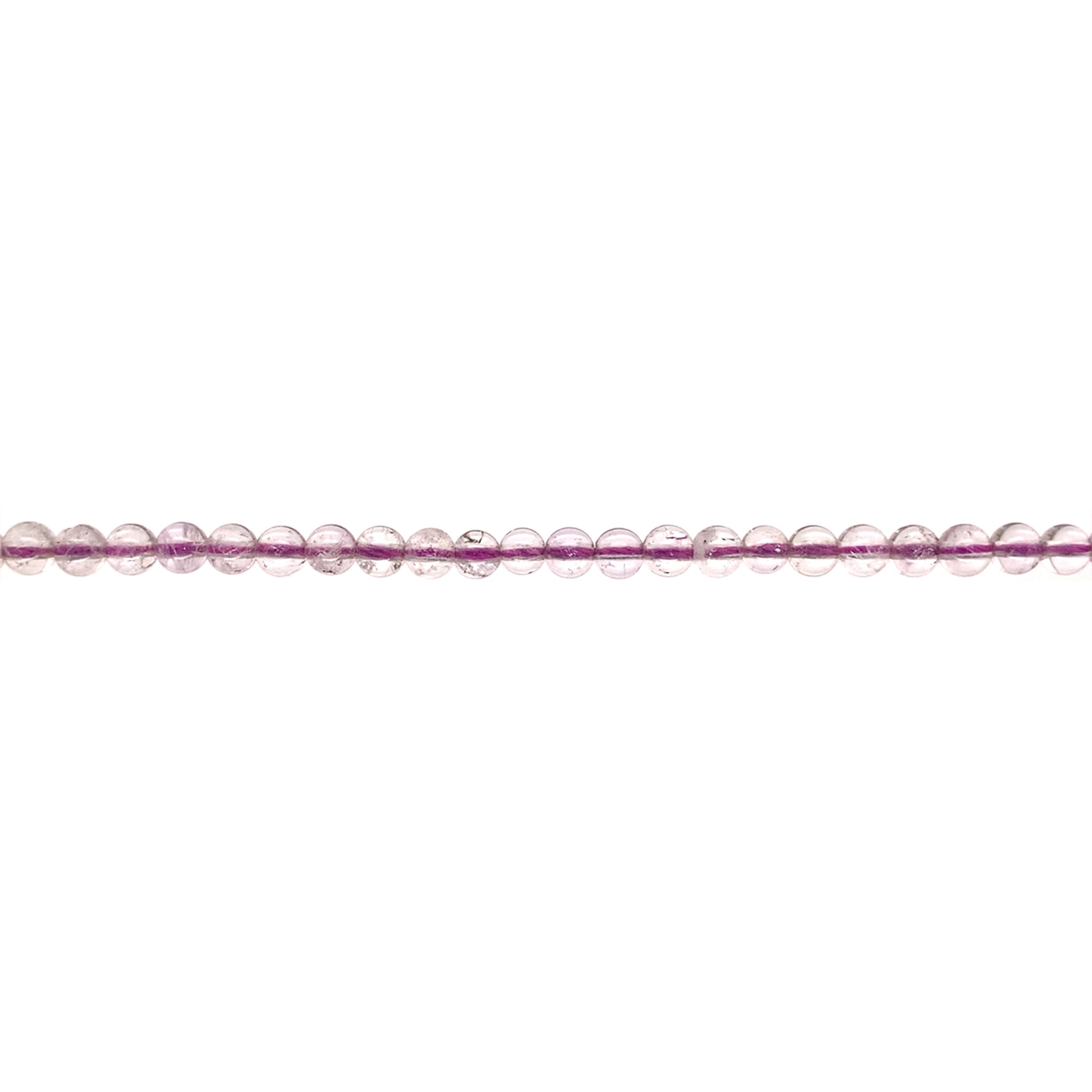 4mm Light Purple Amethyst - Round
