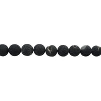 14mm Black Druzy Agate - Round