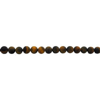 8mm Matte Tiger Eye - Round