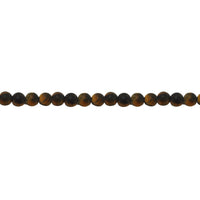 6mm Matte Tiger Eye - Round