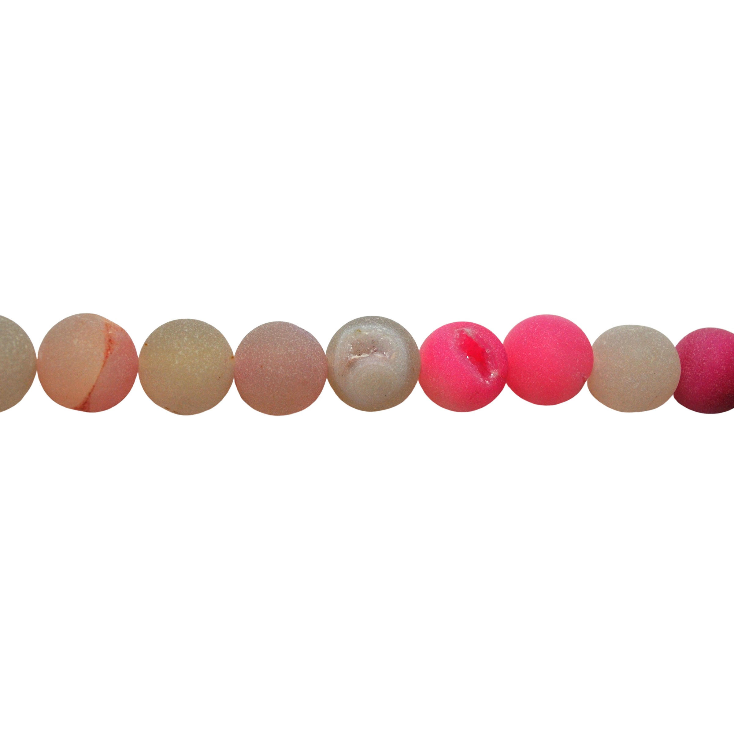 14mm Fuchsia Druzy Agate - Round