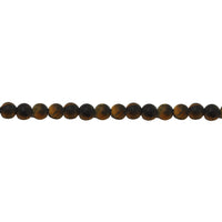 10mm Matte Tiger Eye - Round