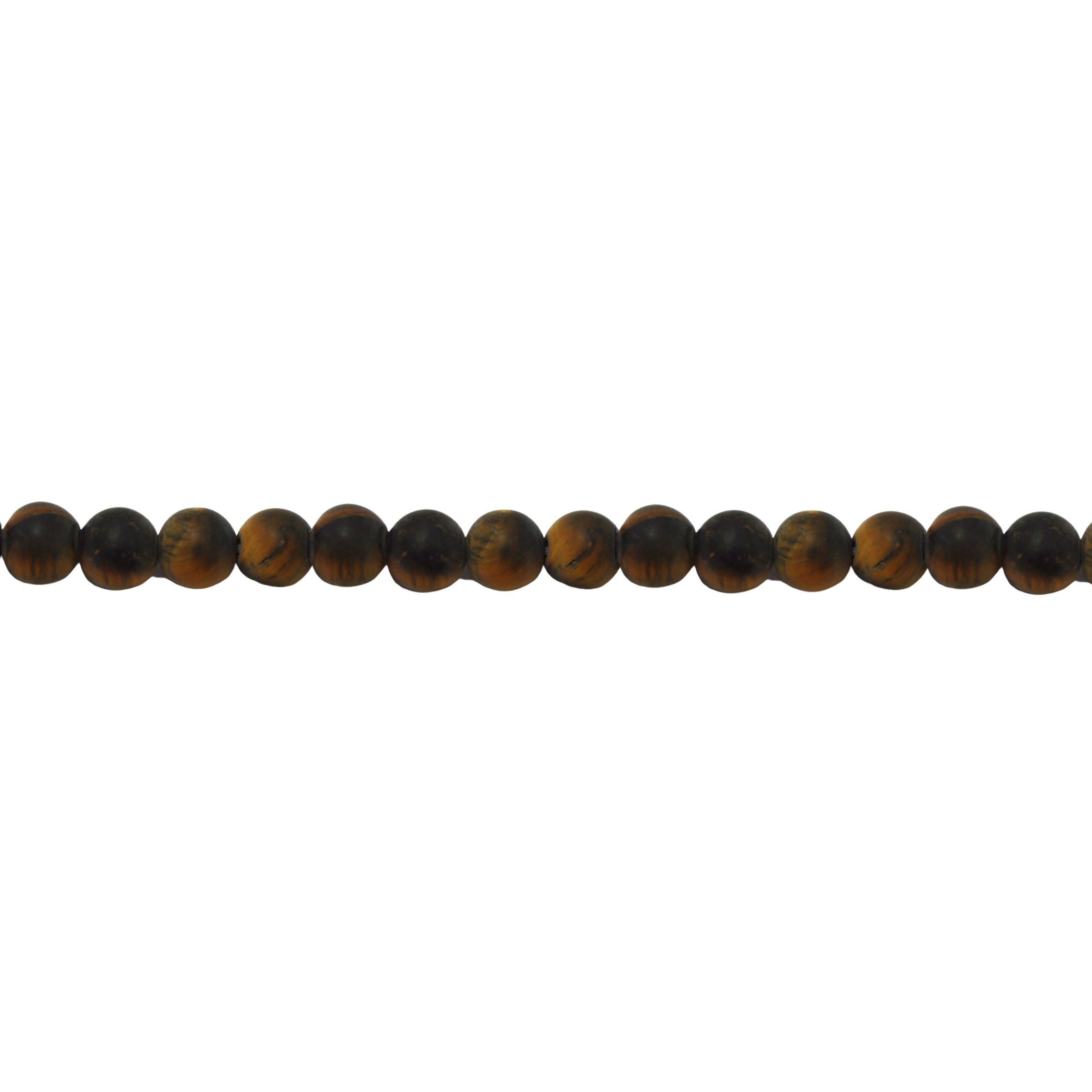 10mm Matte Tiger Eye - Round