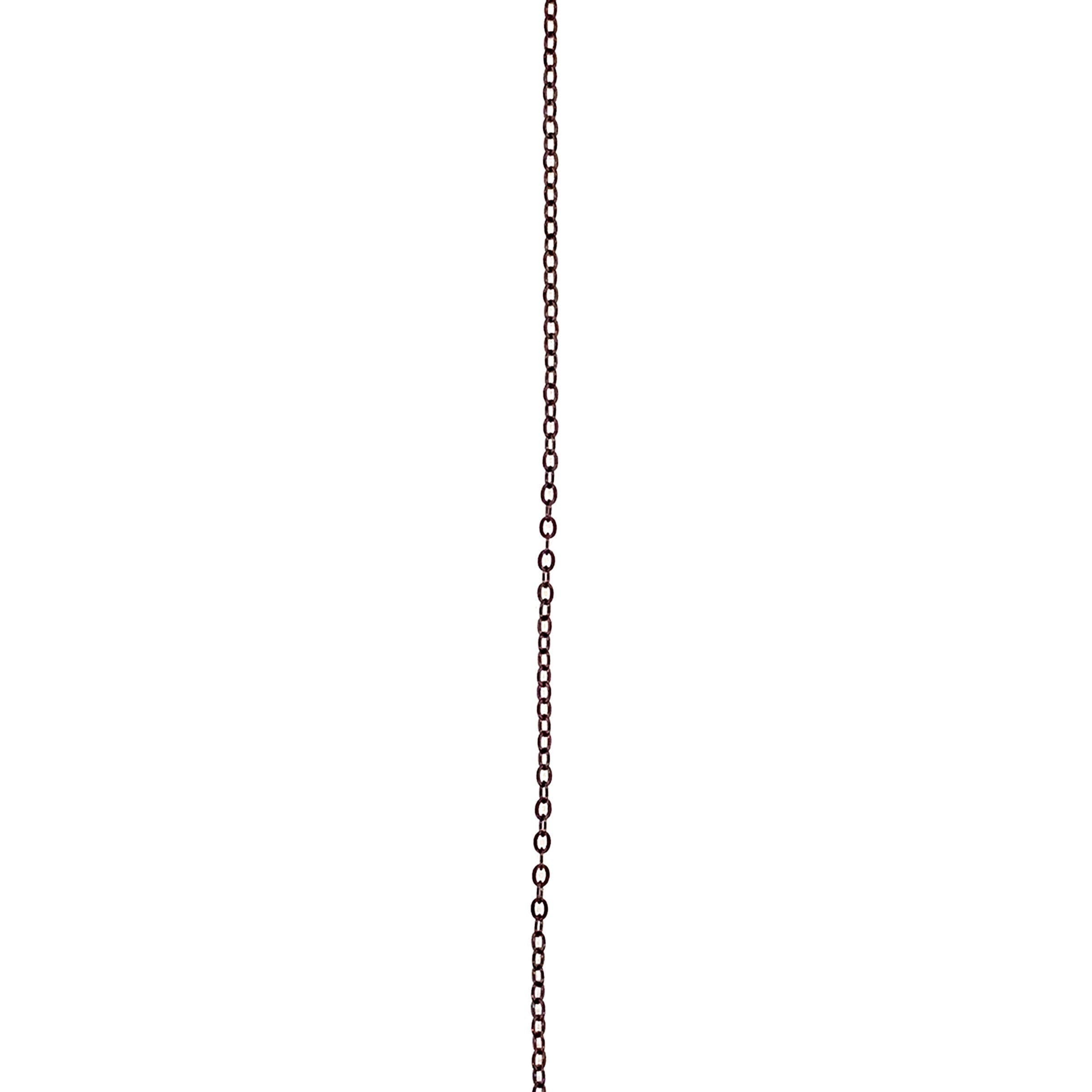 16" .925 Sterling Silver Chain - Black Rhodium Plated