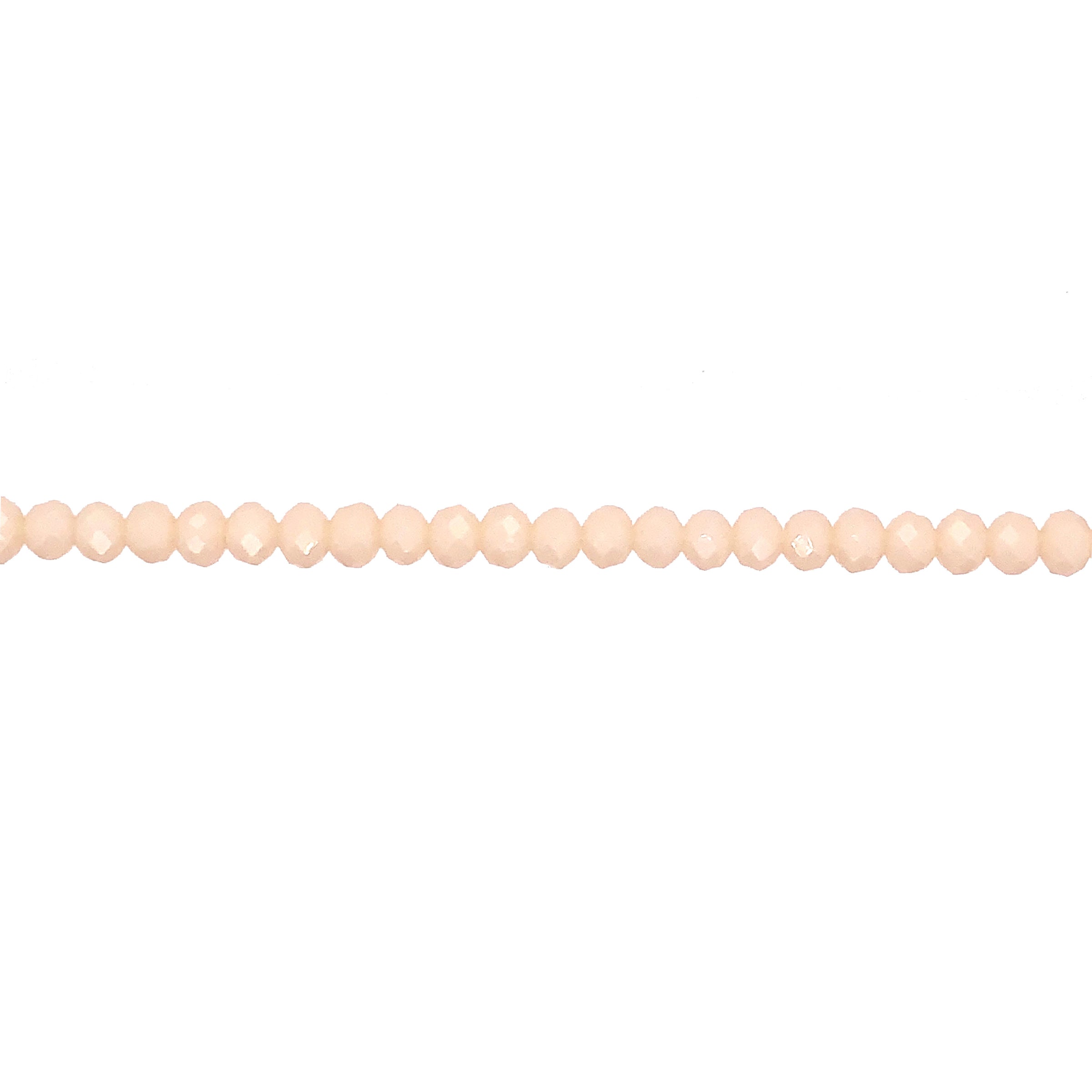 3x4mm Peach Crystal - Rondelle