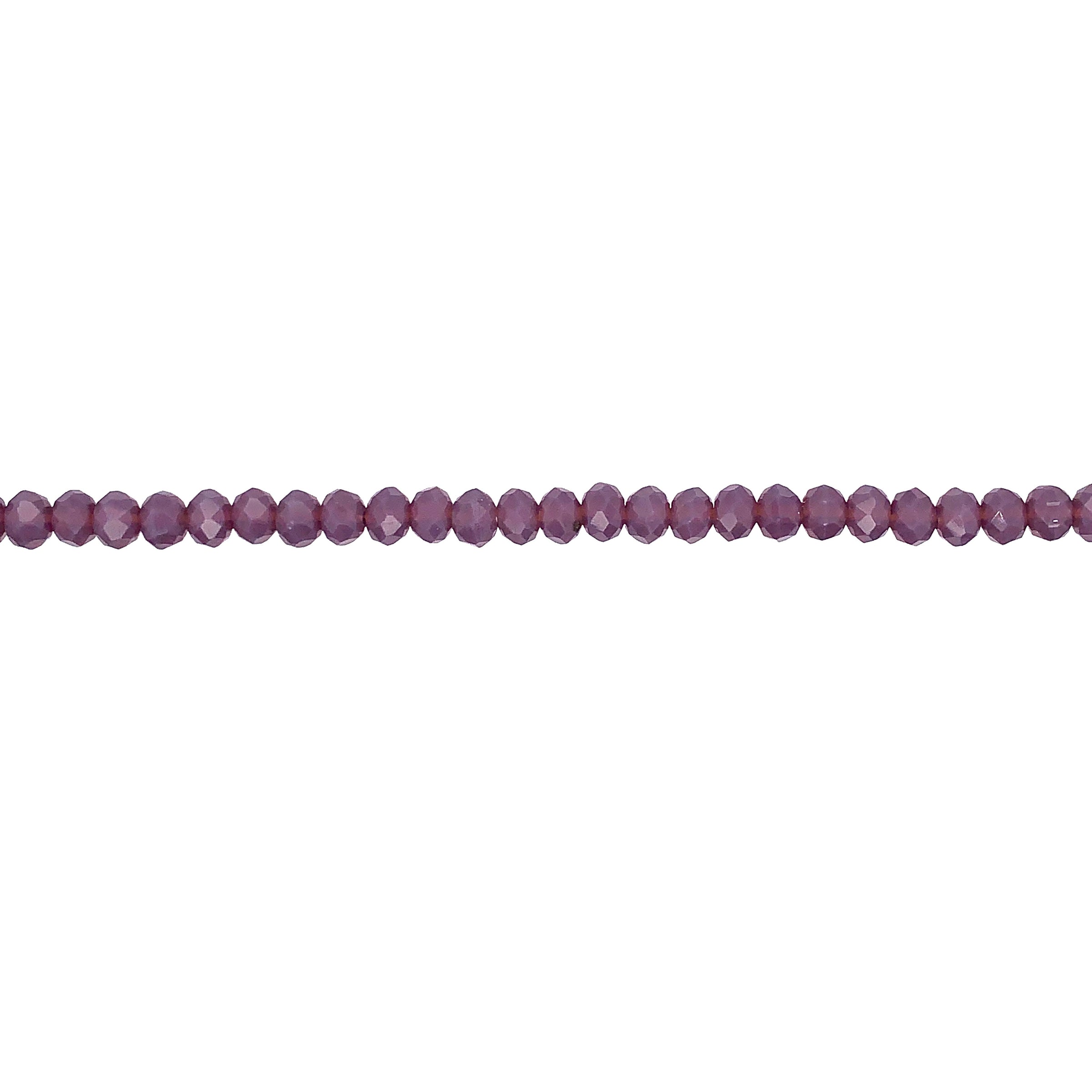 3x4mm Purple Crystal - Rondelle