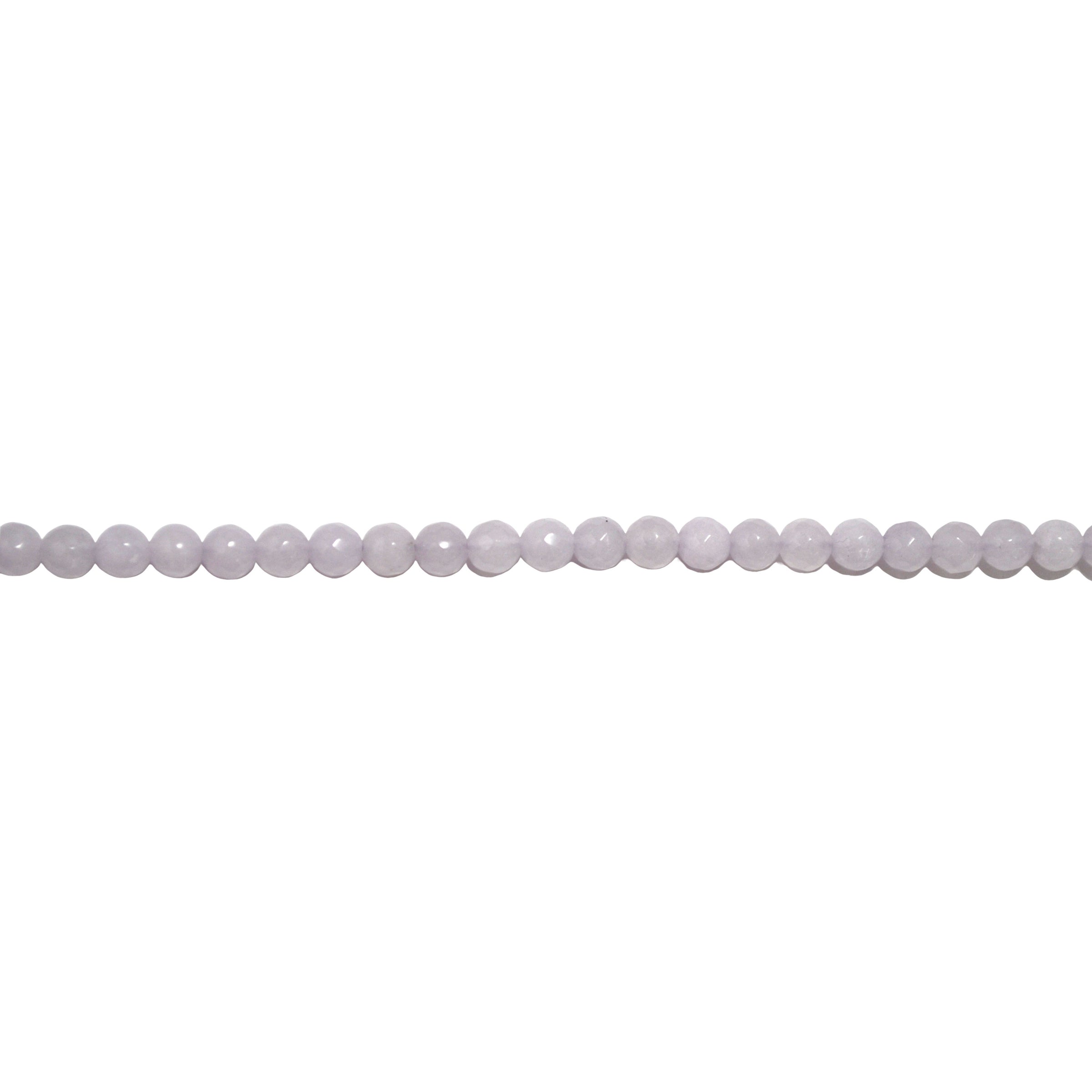 6mm Pastel Purple Jade - Faceted