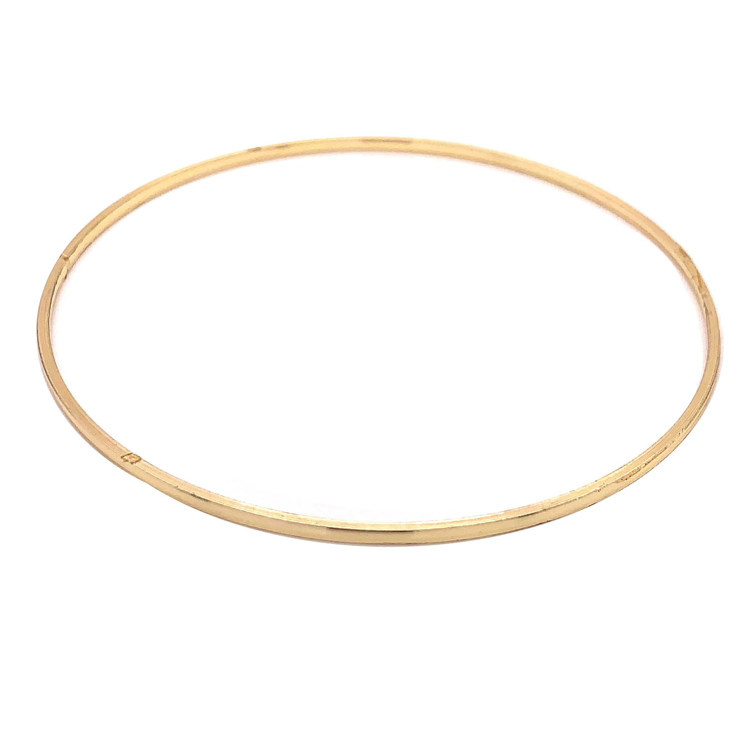2mm Bangle - 2.5" - Gold Filled