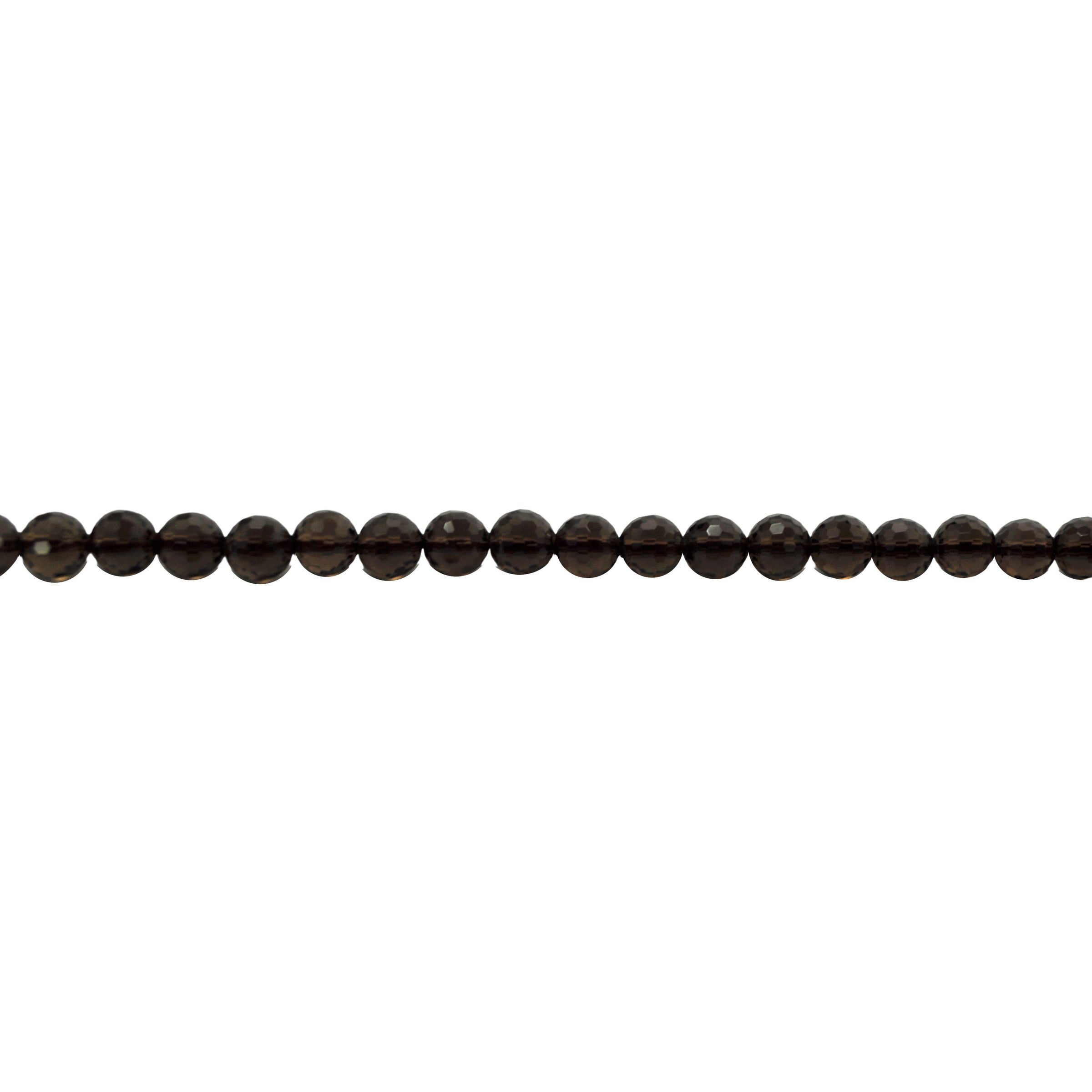 8mm Grade A Smoky Quartz - Faceted