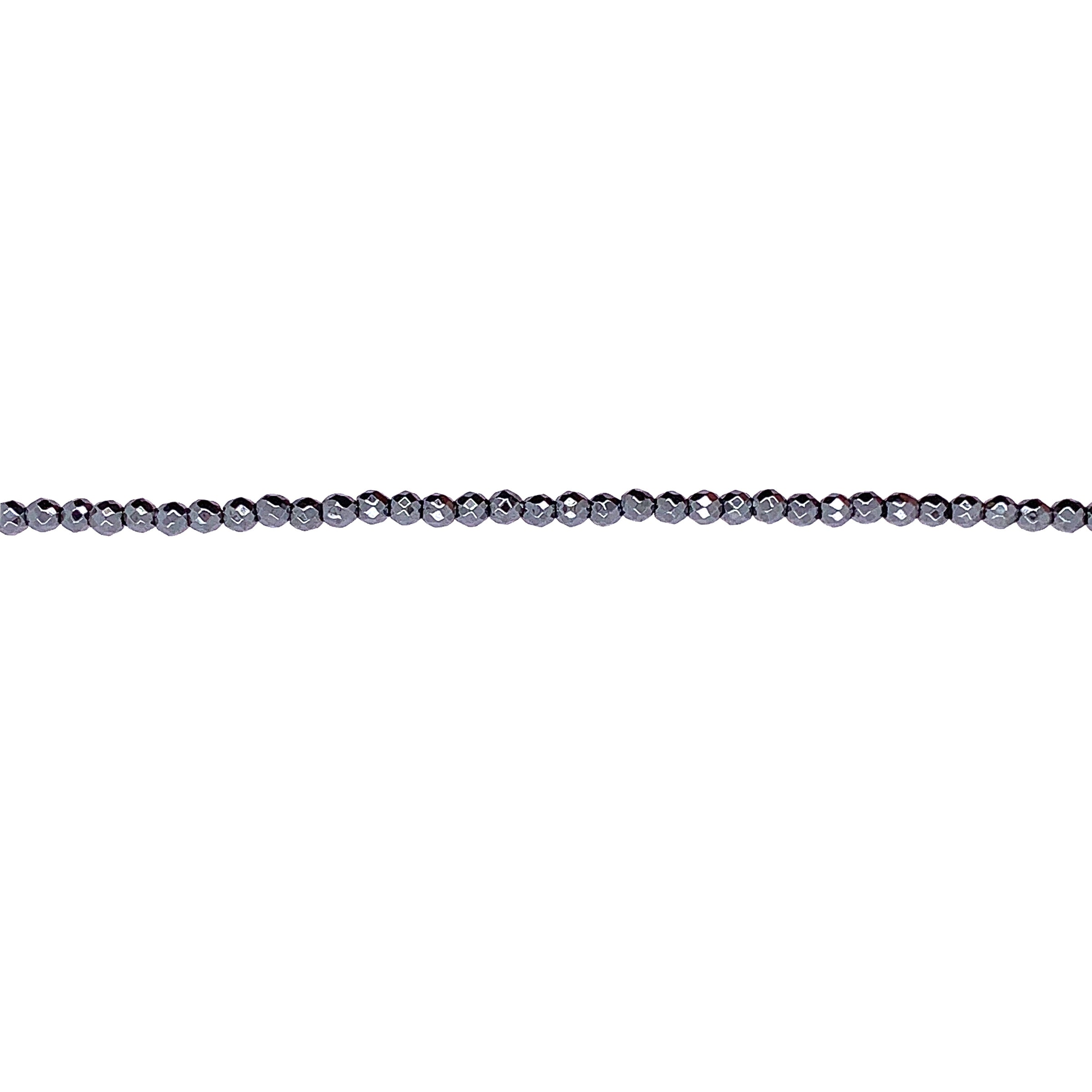 2mm Hematite - Faceted