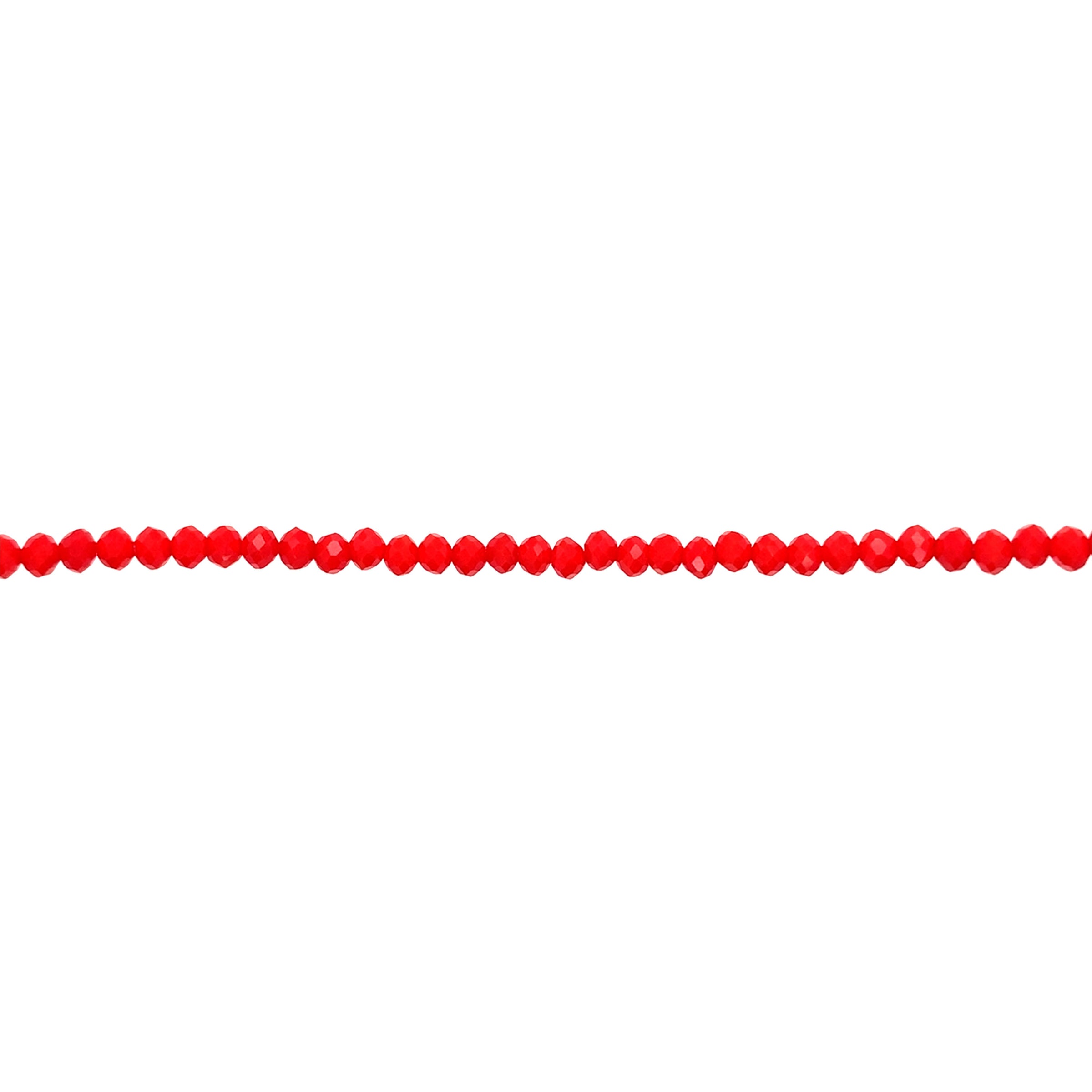 3x4mm Red Crystal - Rondelle