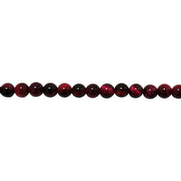 6mm Red Tiger Eye - Round