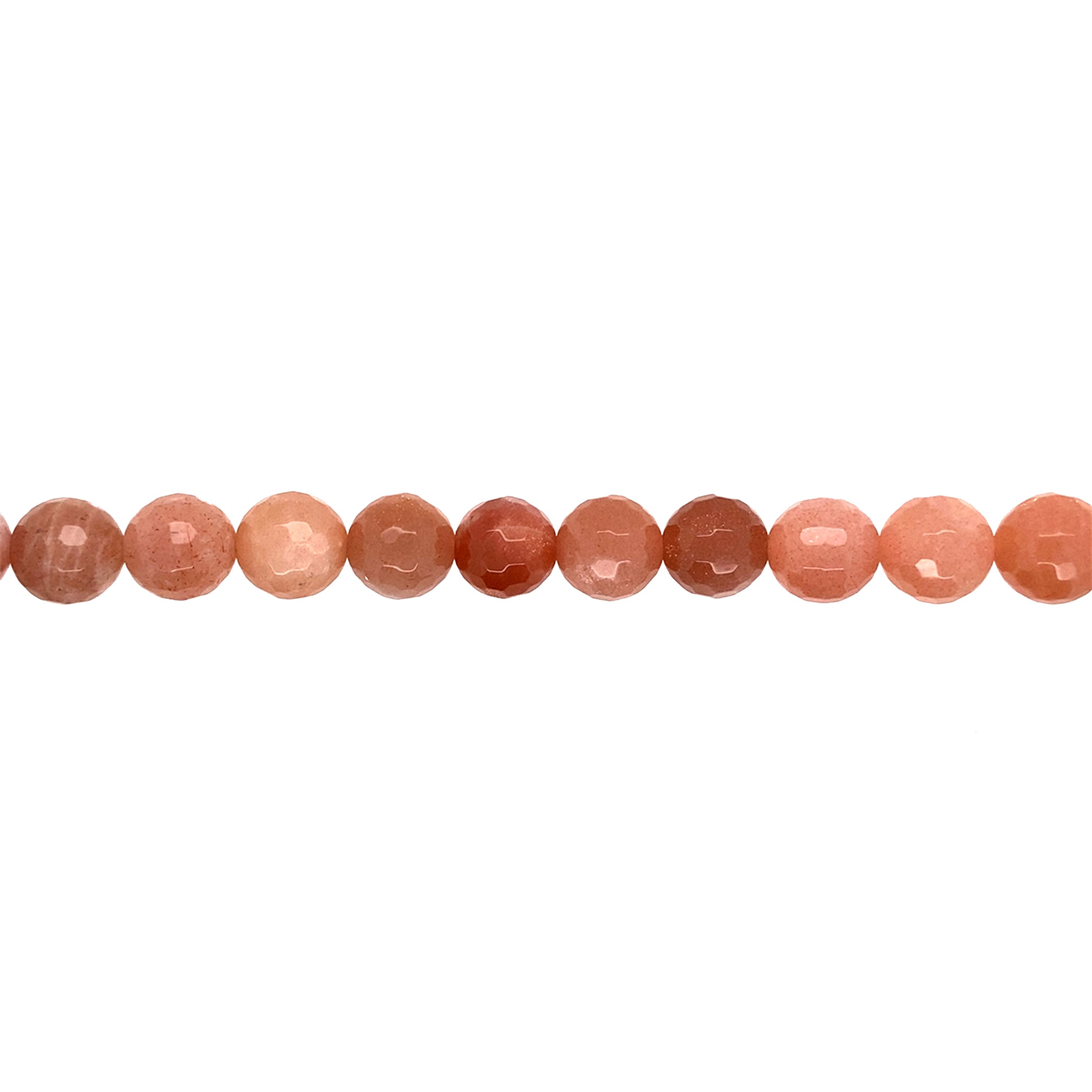10mm Peach Moonstone - Faceted