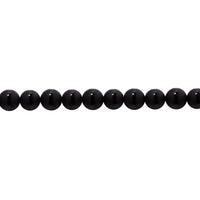 12mm Striped Black Frosted Black Onyx - Round