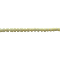 6mm White Bone - Round