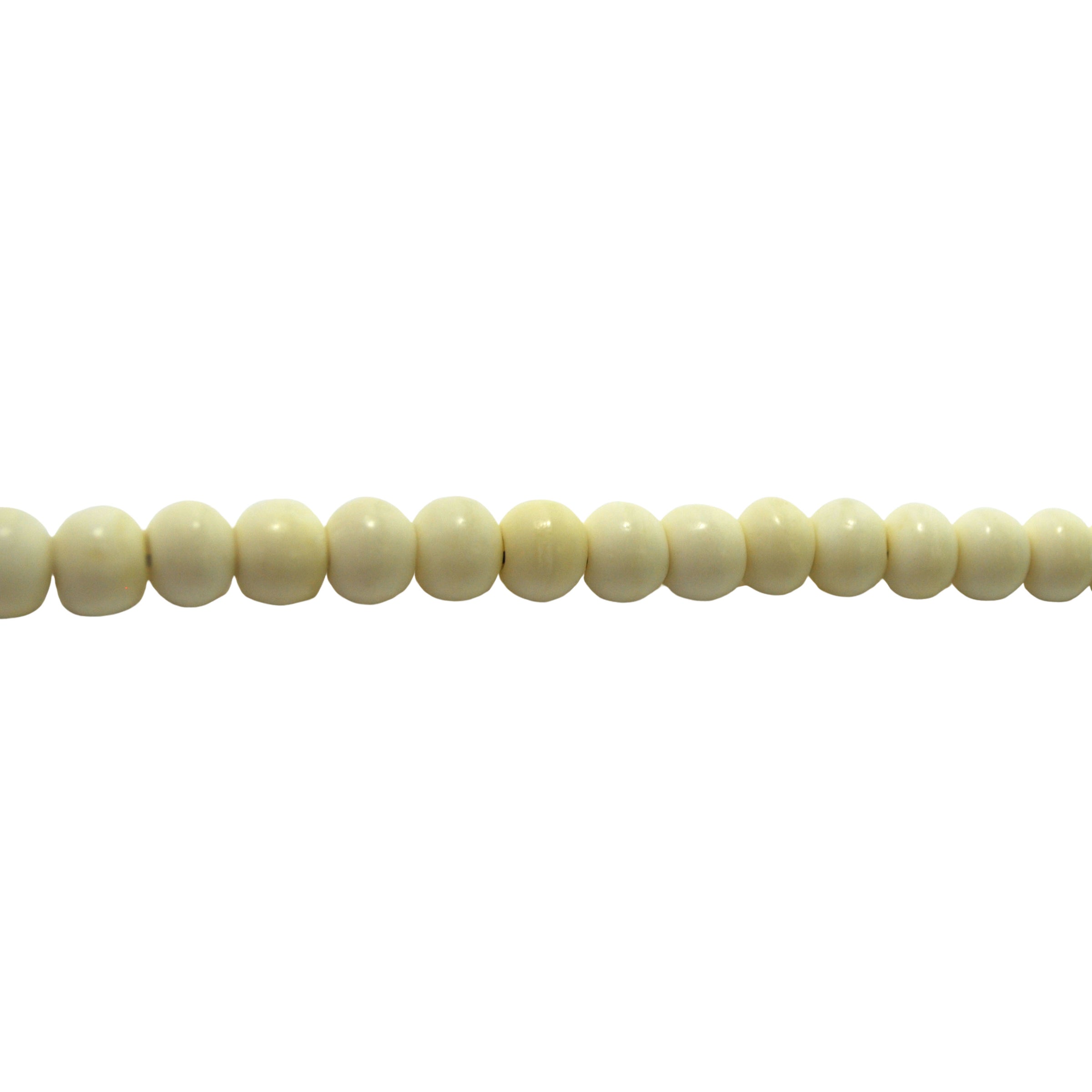 8mm White Bone - Round