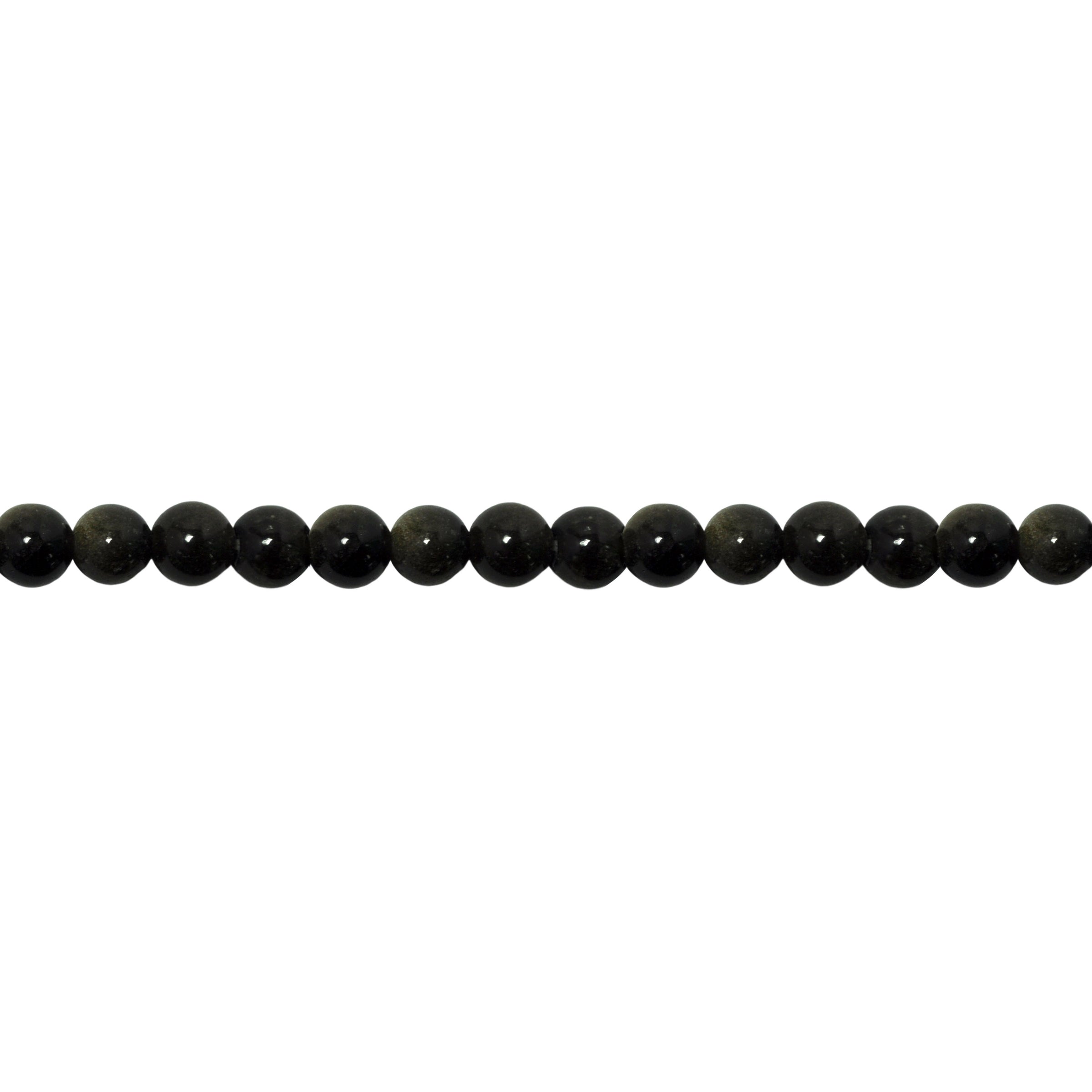 6mm Gold Obsidian - Round