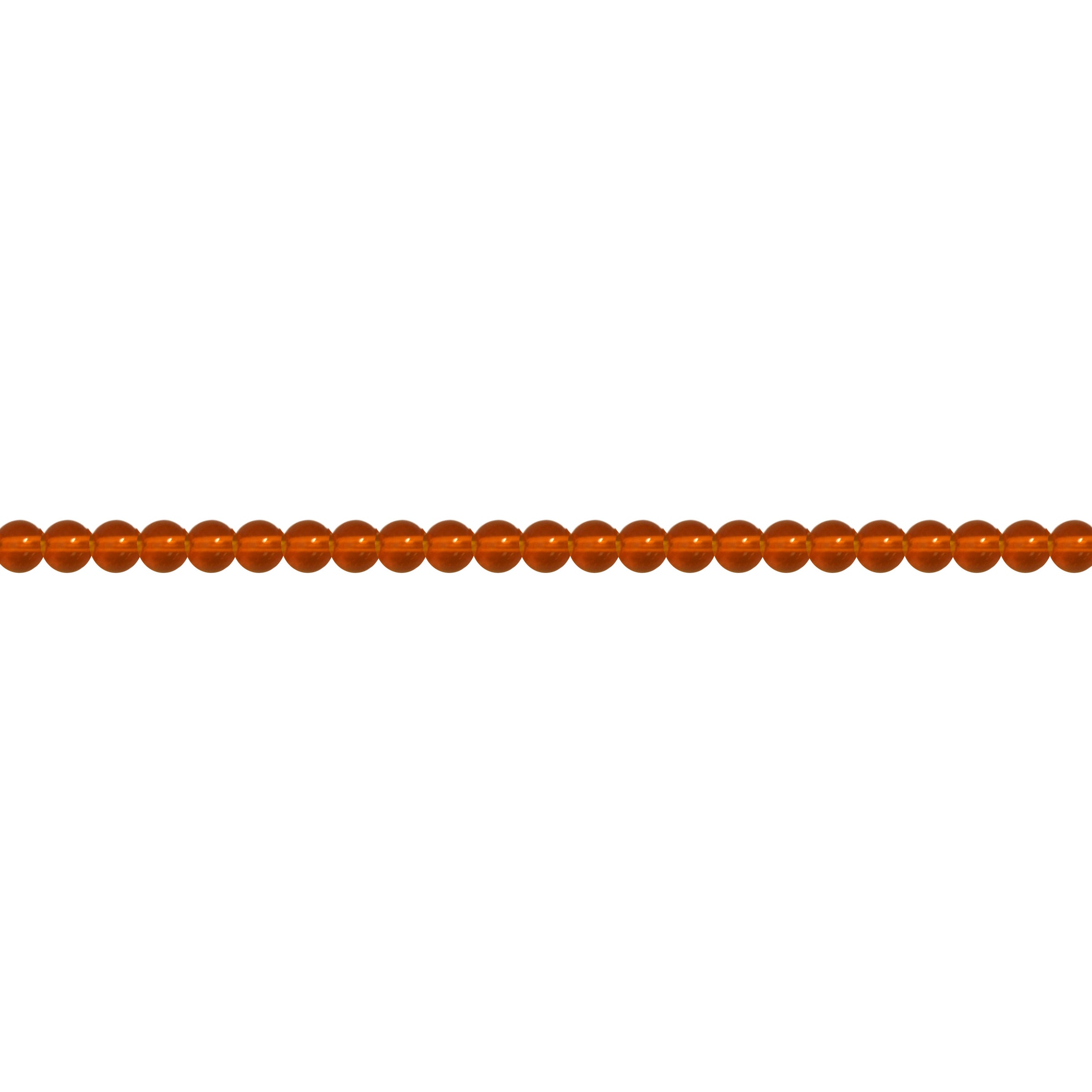 6mm Orange Crystal - Round