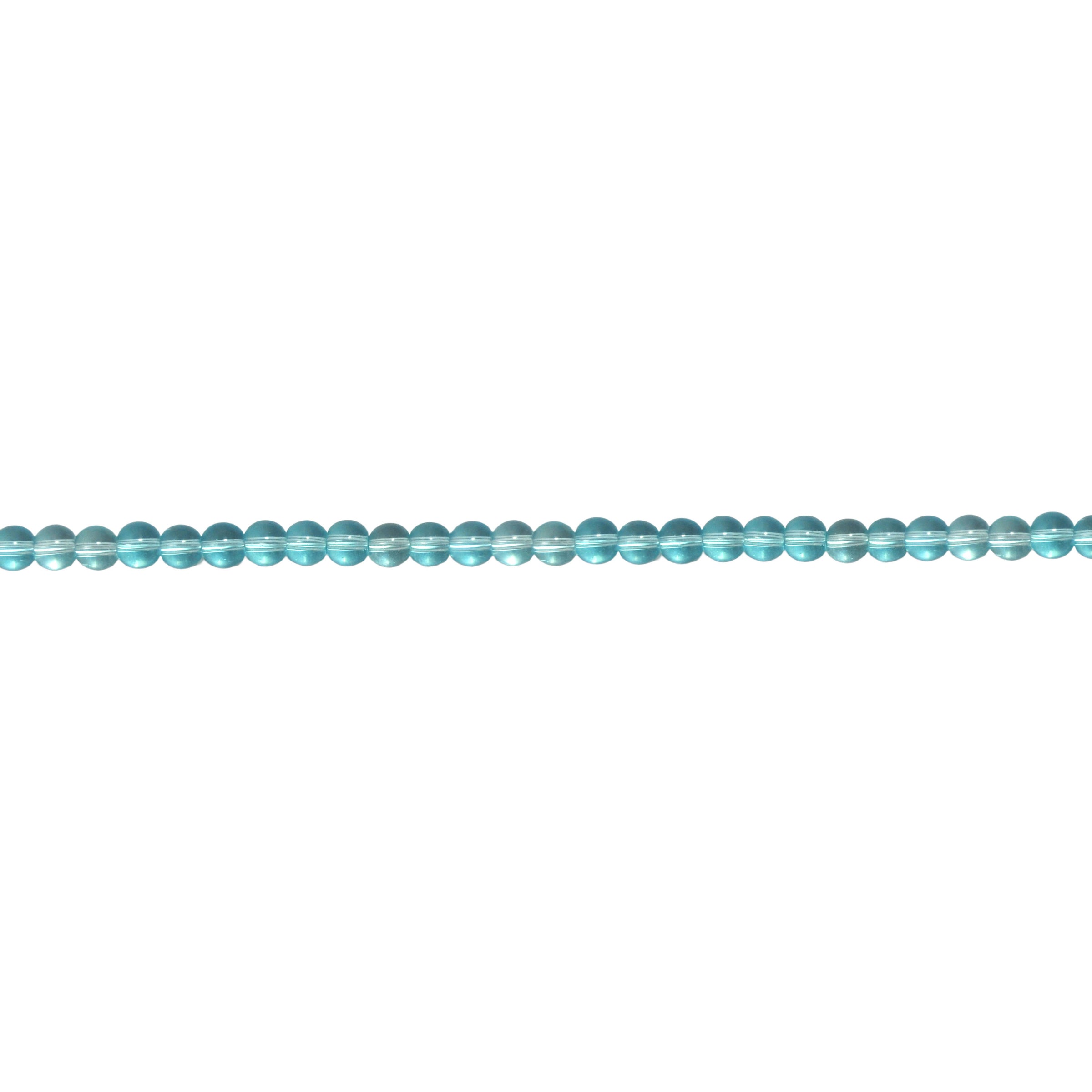 6mm Light Blue Crystal - Round