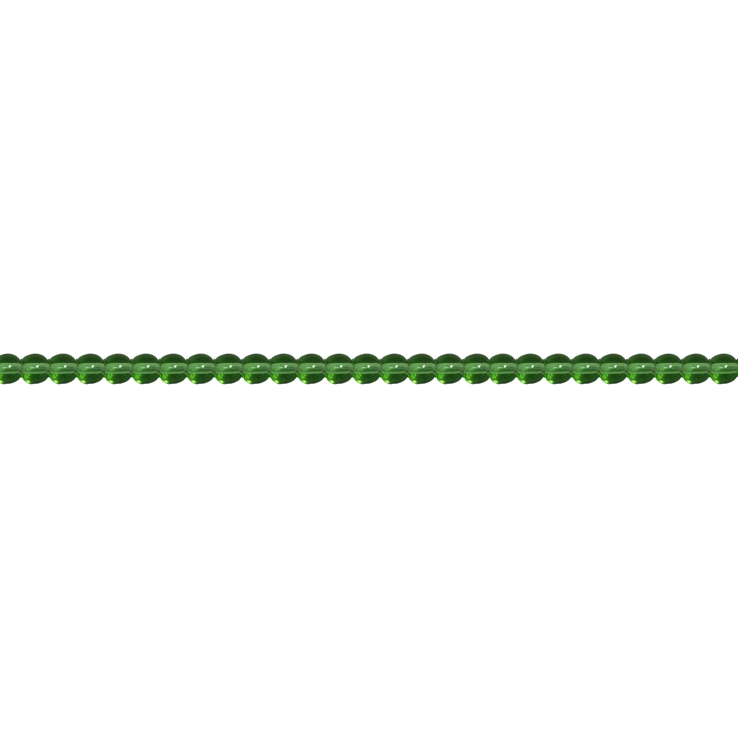 4mm Lime Crystal - Round