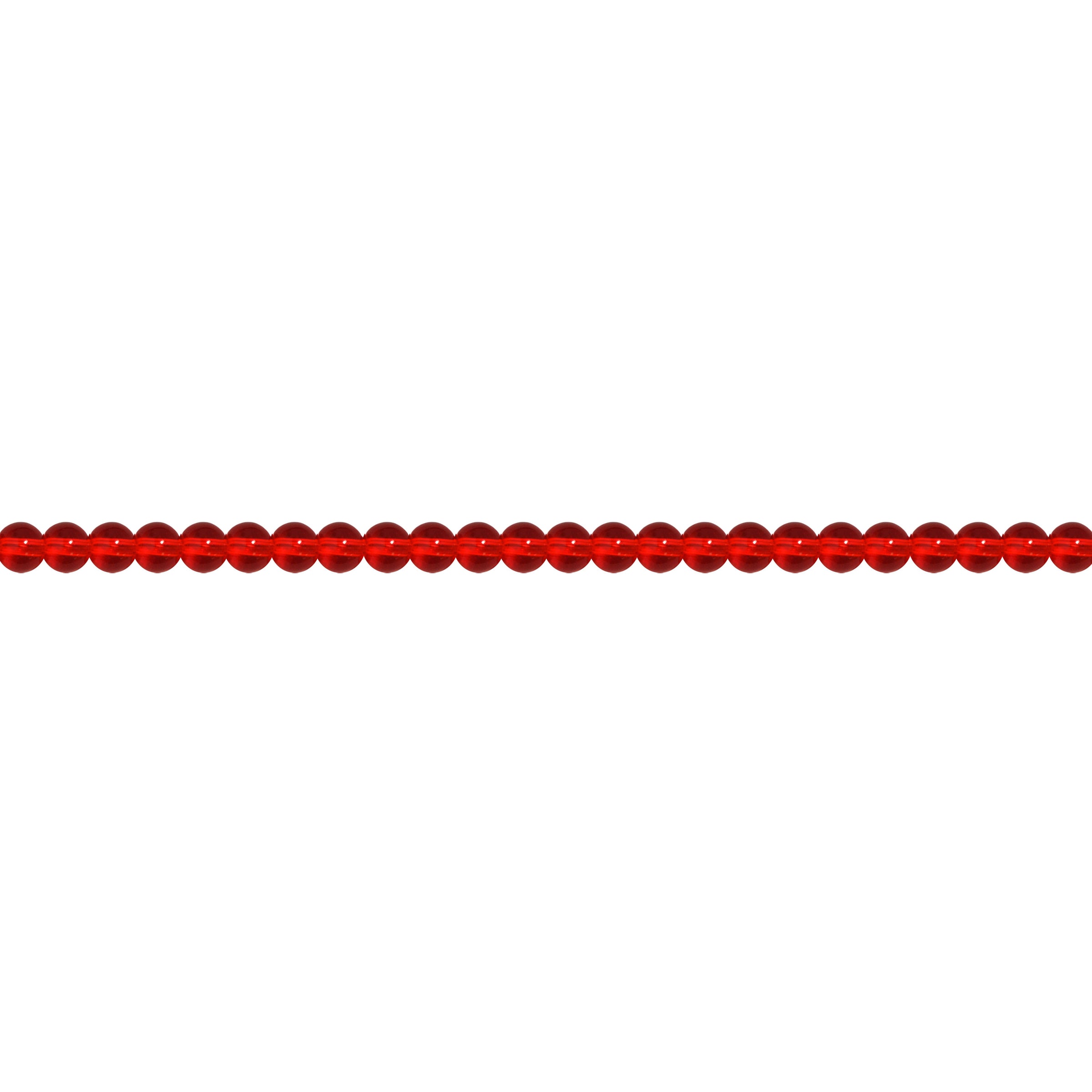 4mm Red Crystal - Round