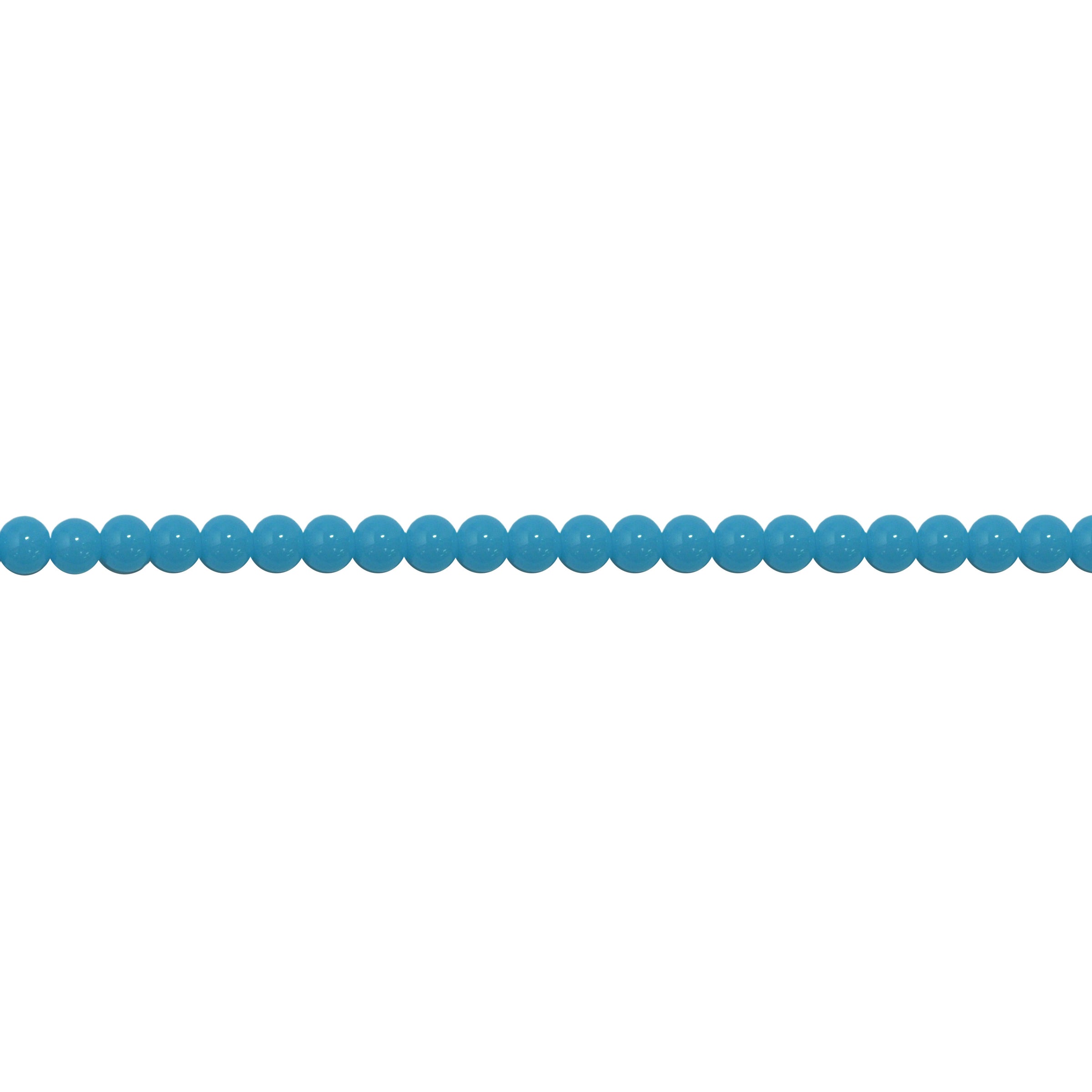 8mm Caribbean Blue Crystal - Round