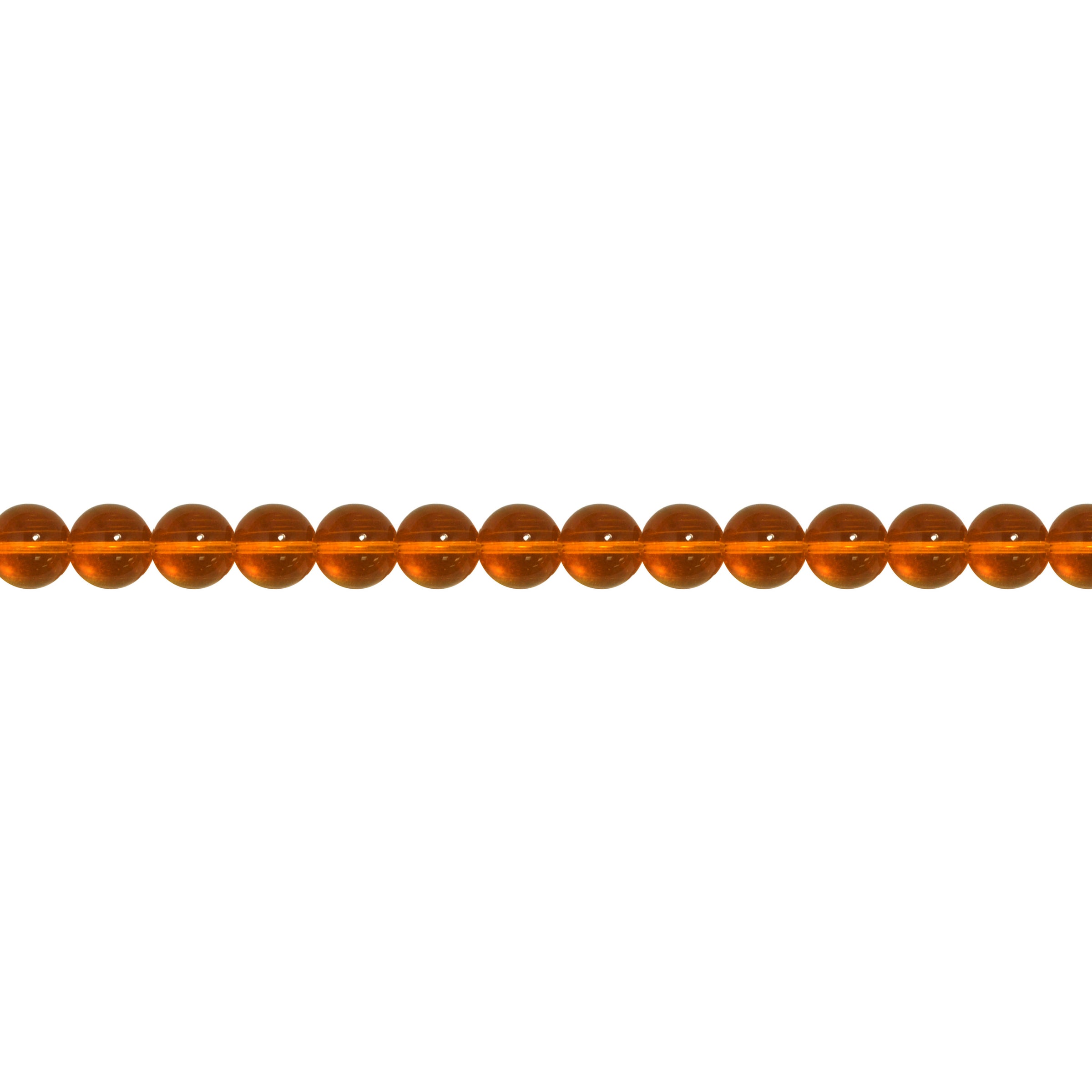 10mm Orange Crystal - Round