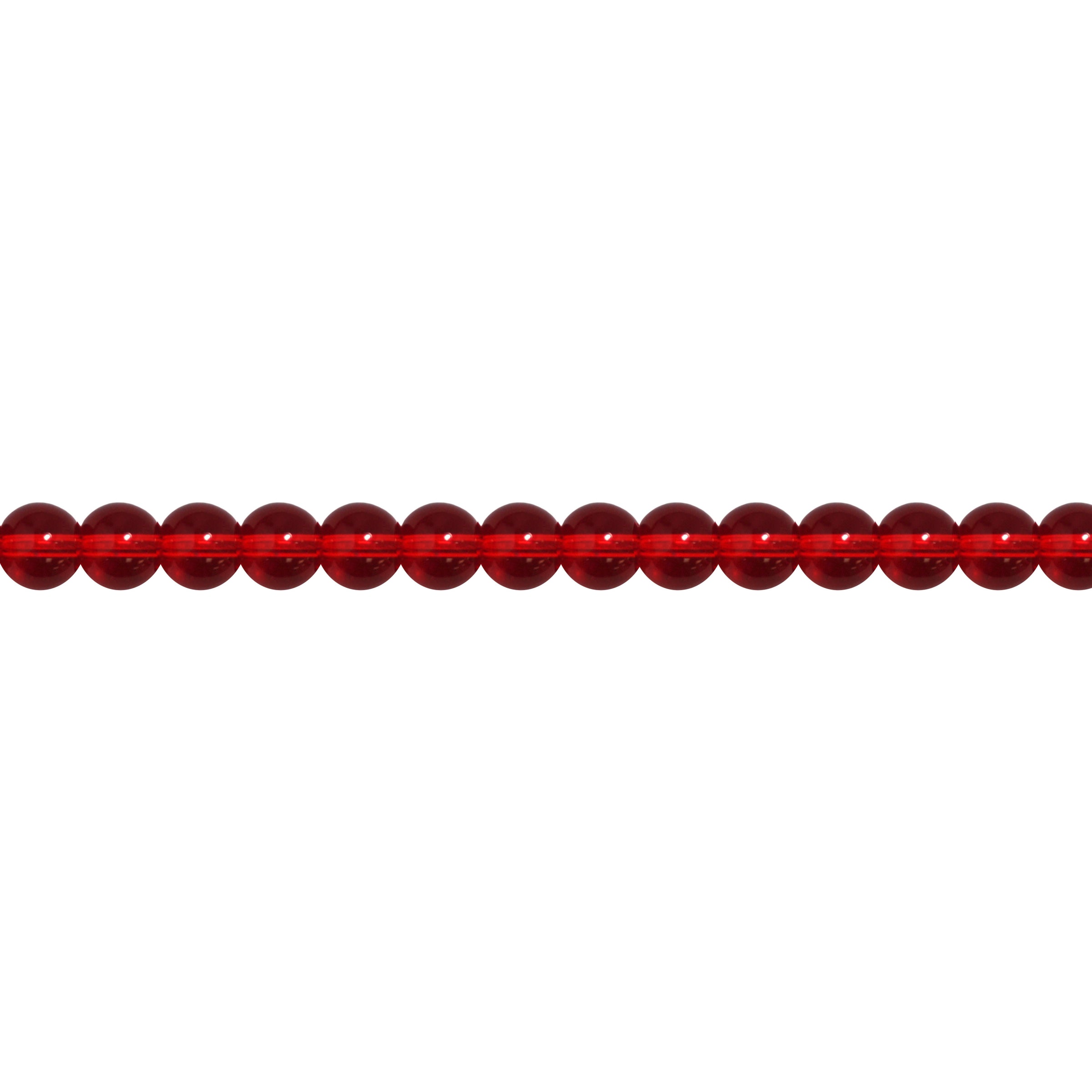 10mm Red Crystal - Round