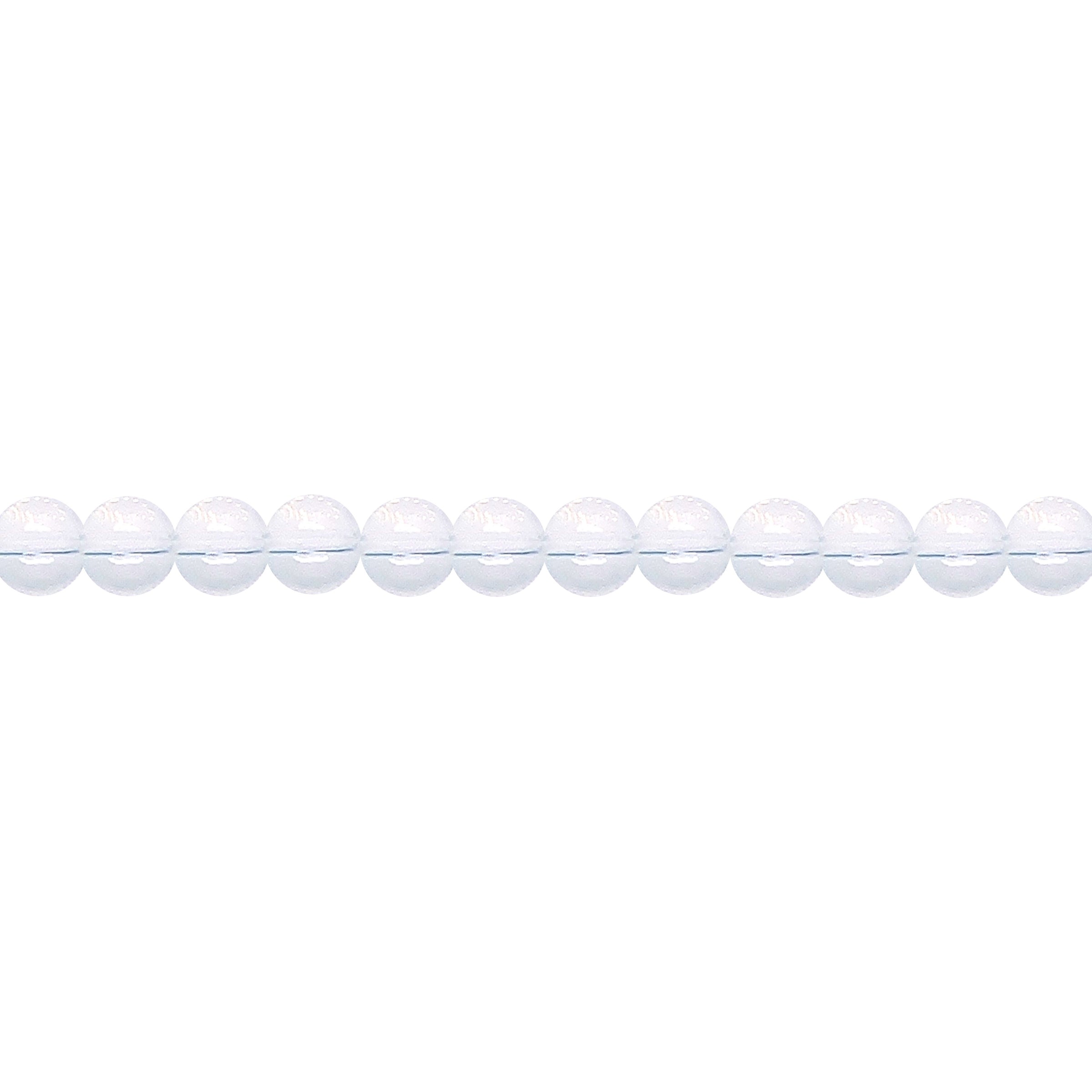 6mm White Opal Tone Crystal - Round