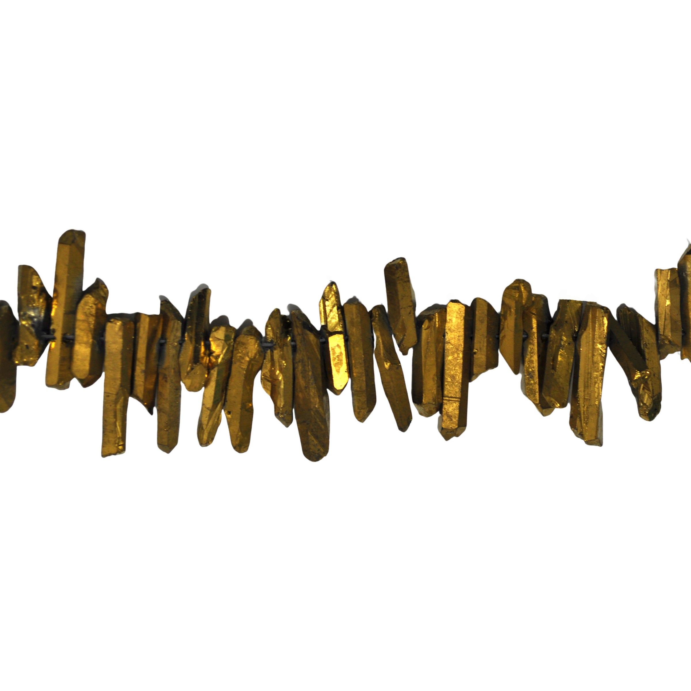 50mm Graduated Gold Plating Crystal Bar Point Chips