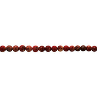 8mm Red Impression Jasper - Round