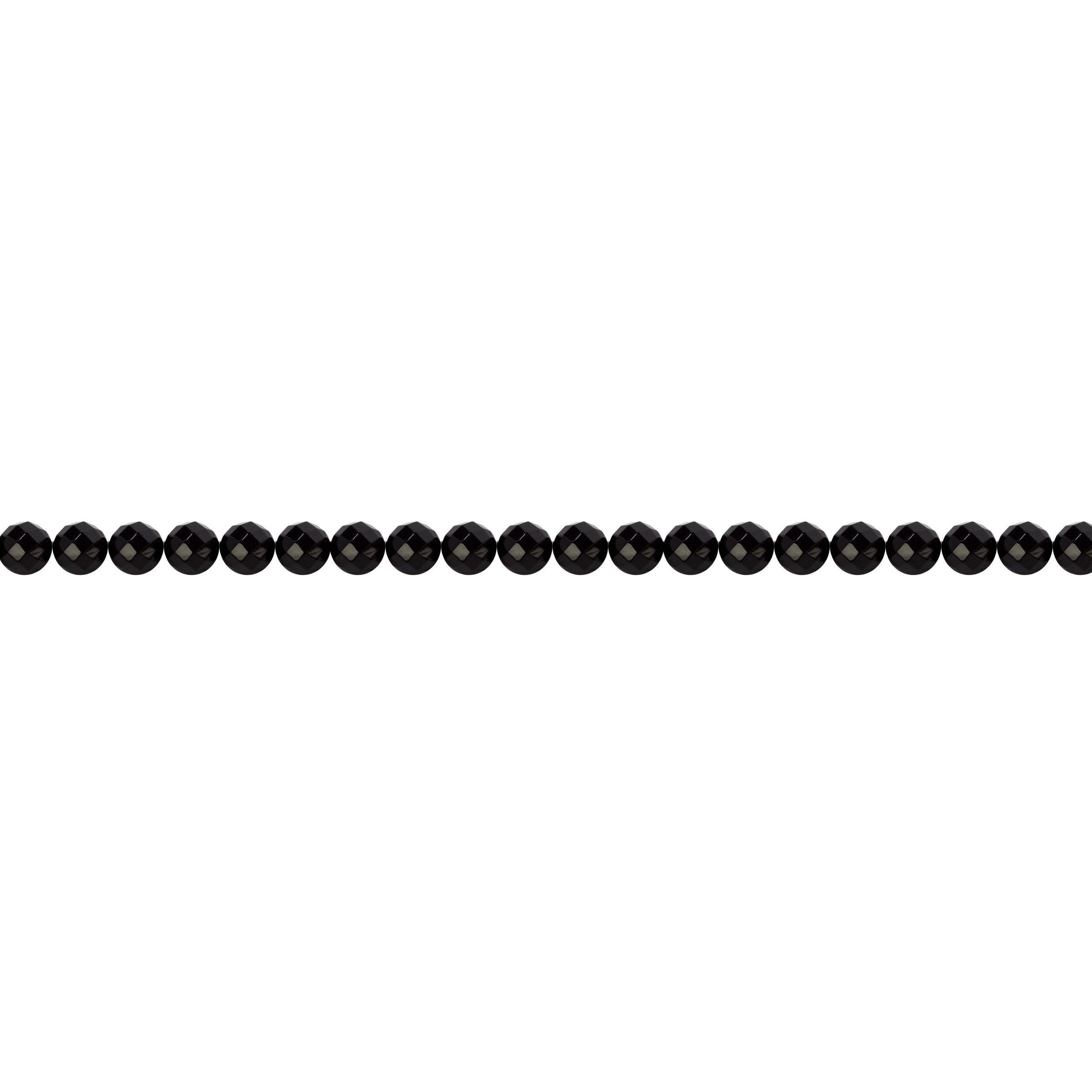 4mm Black Onyx - Faceted