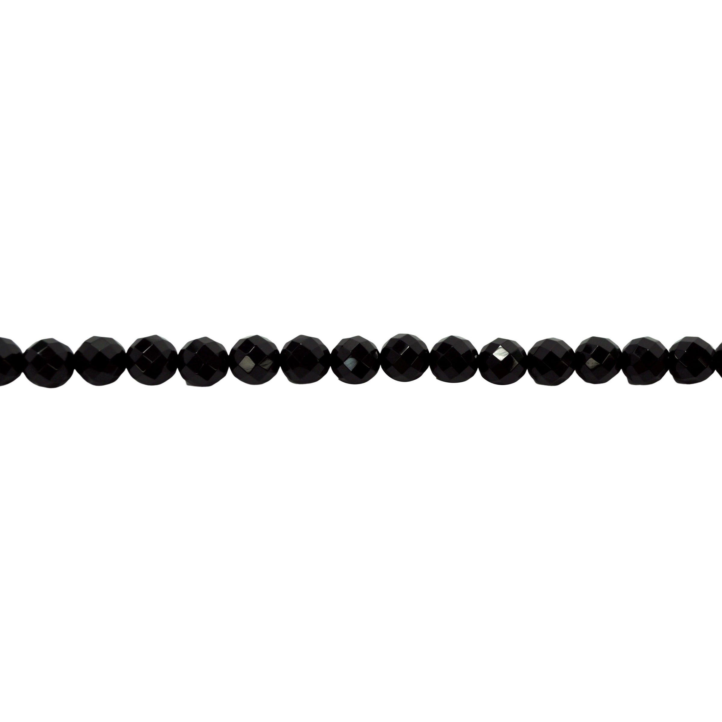 6mm Black Onyx - Faceted