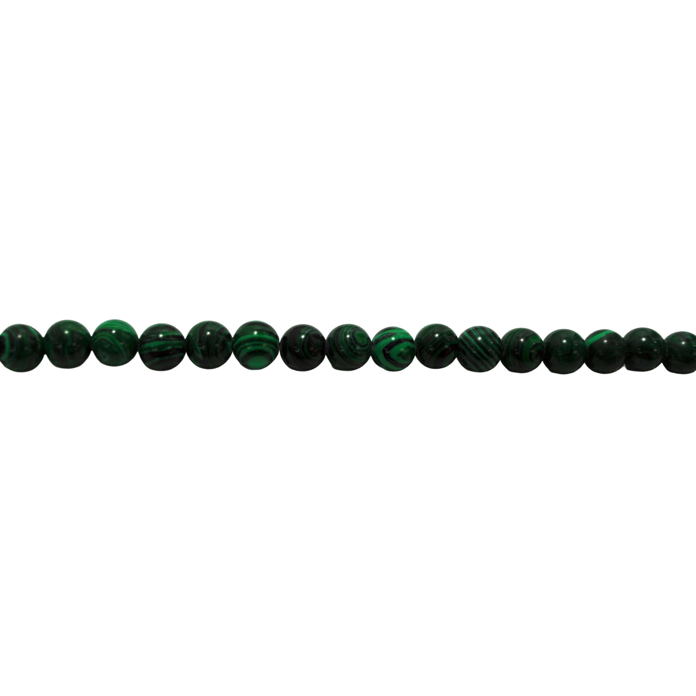 8mm Synthetic Malachite - Round