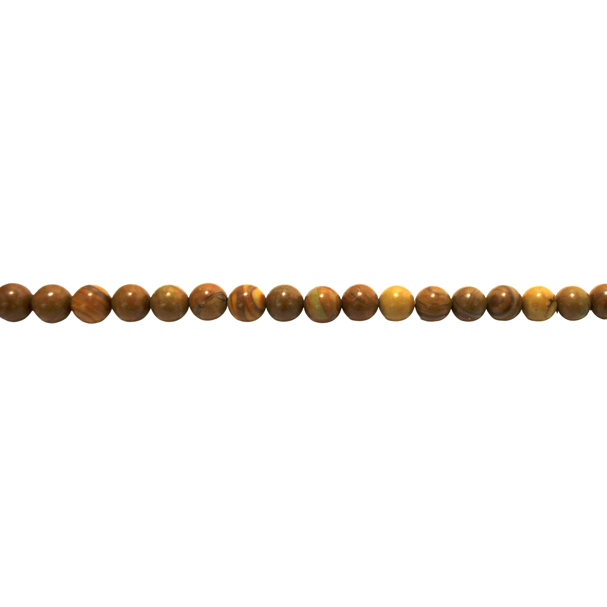 8mm Wooden Jasper - Round