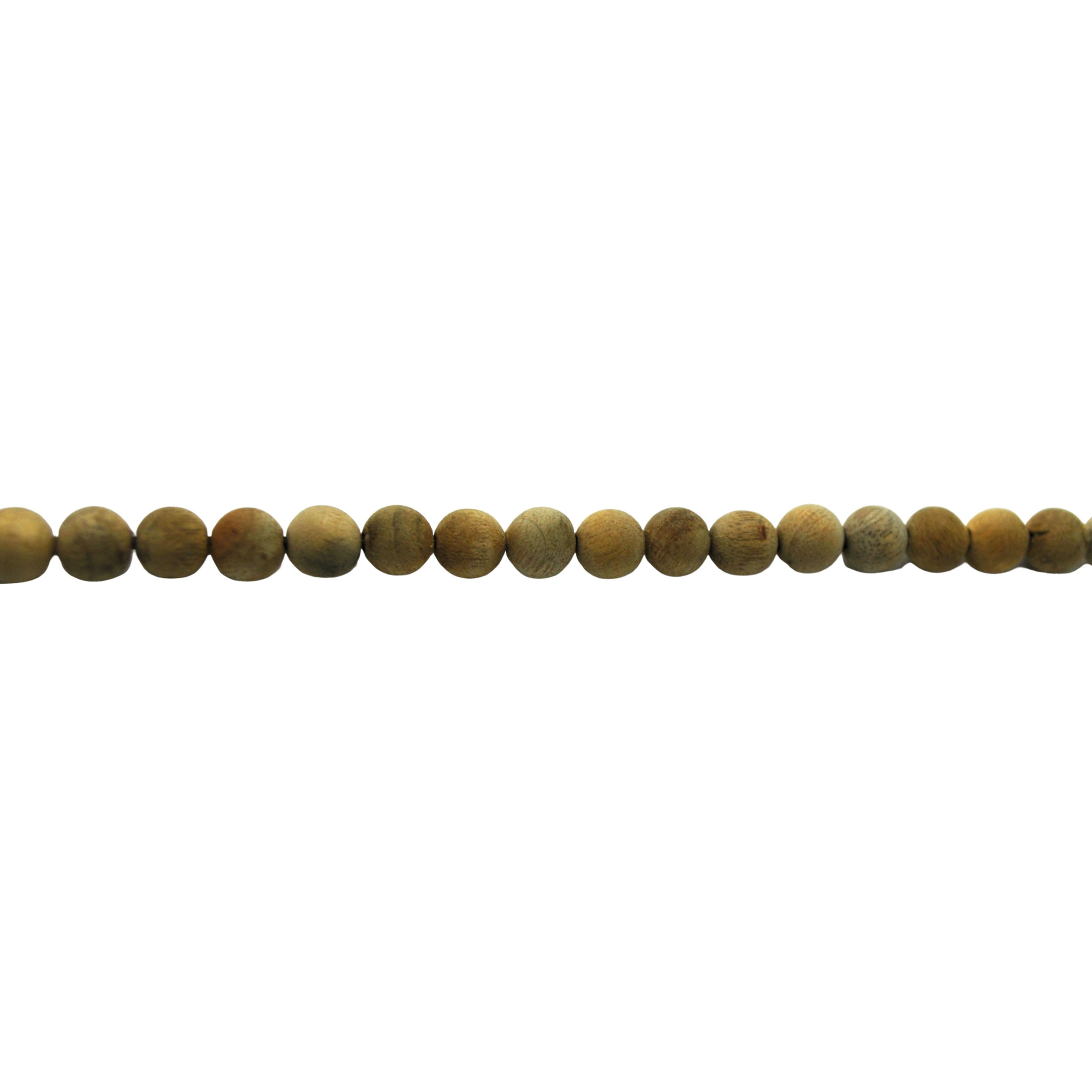 6mm Stone Wood Bead - 26" Strand