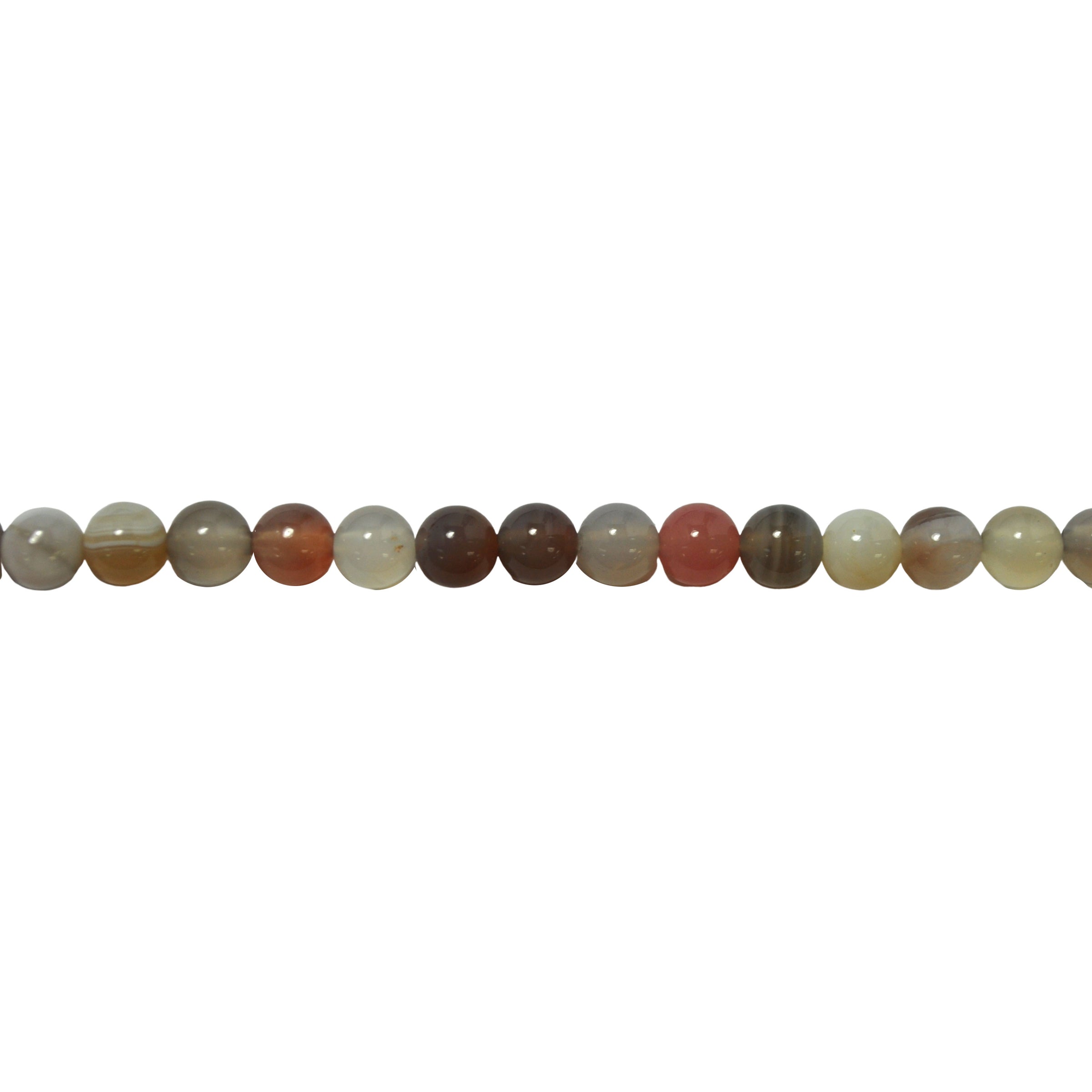 6mm Botswana Agate - Round